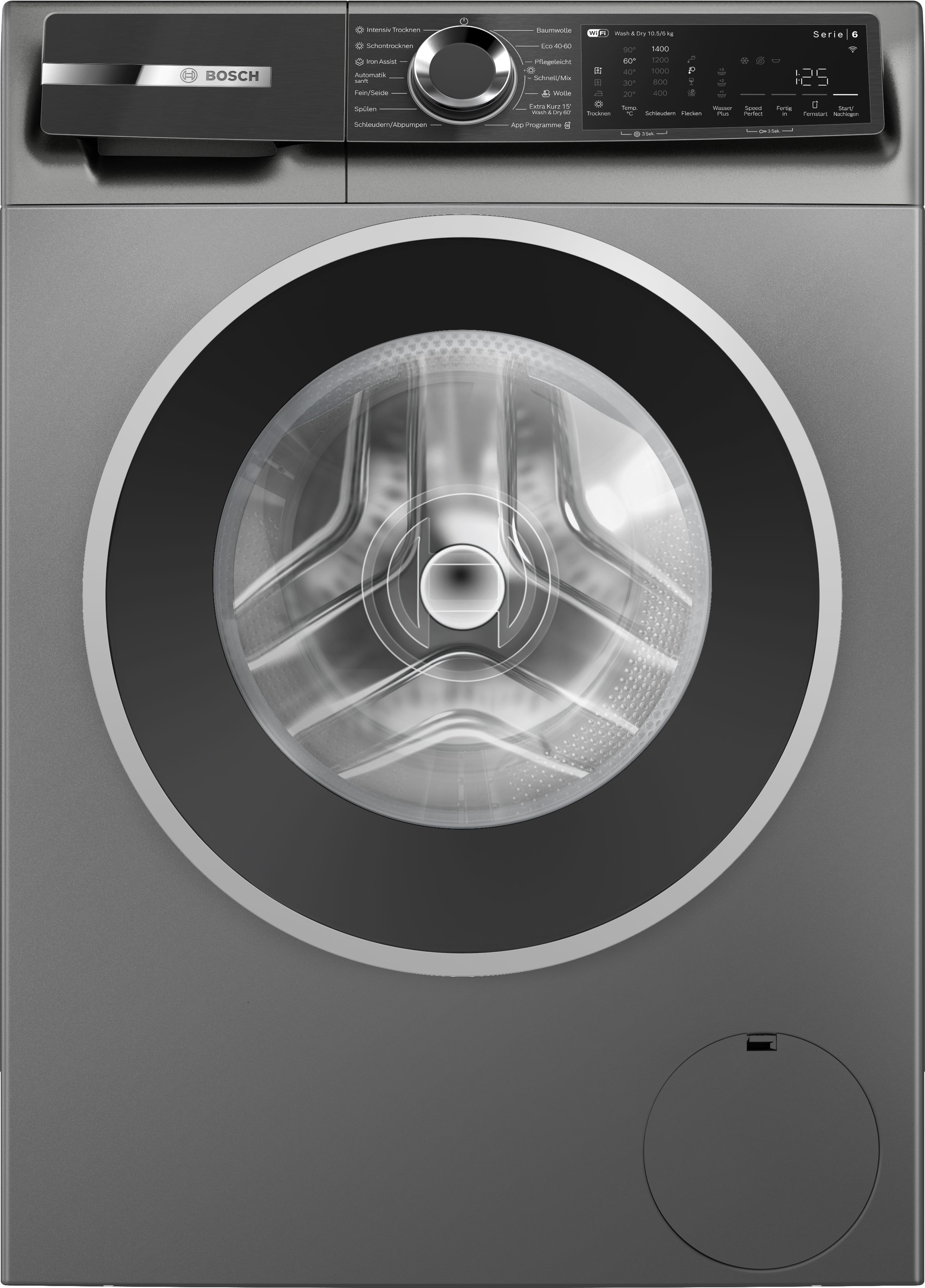 BOSCH Waschtrockner Serie 6 WNG2244R, 10,5 kg, 6 kg, 1400 U/min – Bild 2 von 5