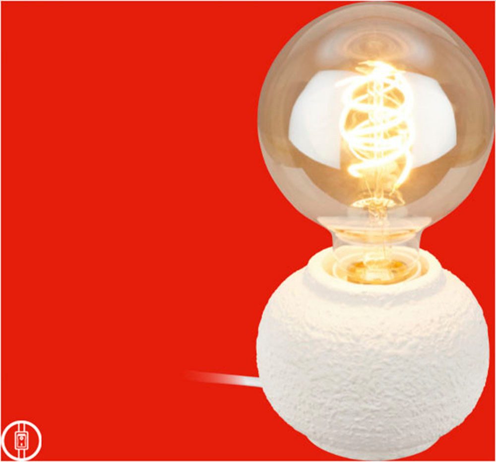 Briloner Leuchten LED Tischleuchte AMBA, ohne Leuchtmittel, 10x8 cm, Wohnzimmer, Schlafzimmer, Büro