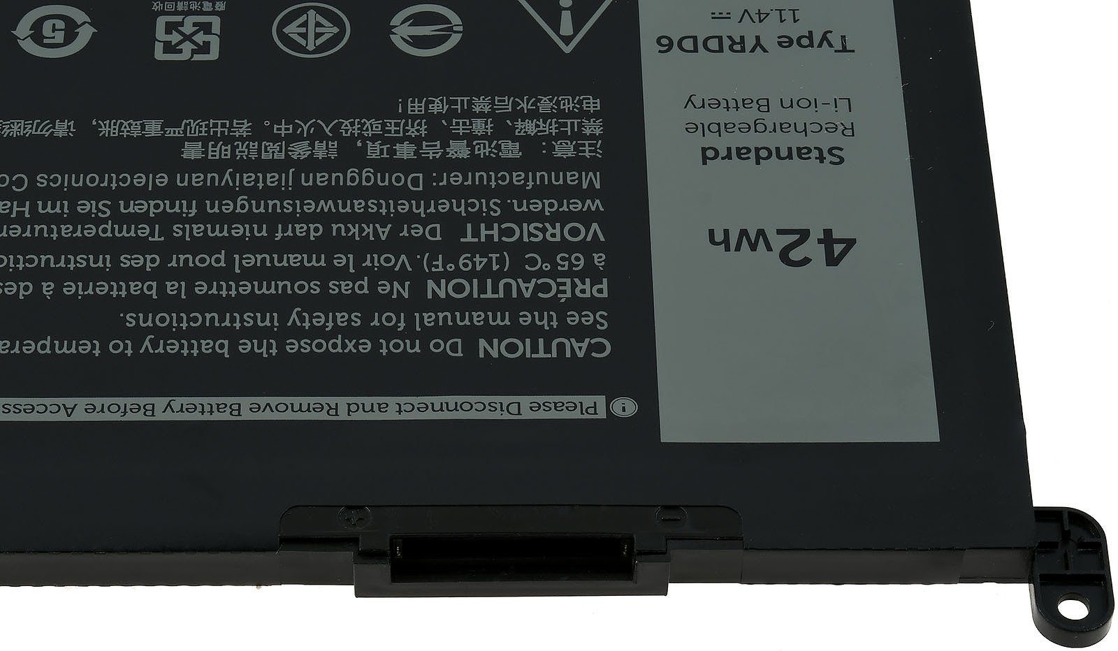 Powery Akku für Laptop-Akku 5485 3685 (11.4 Inspiron V) Dell Serie mAh 14