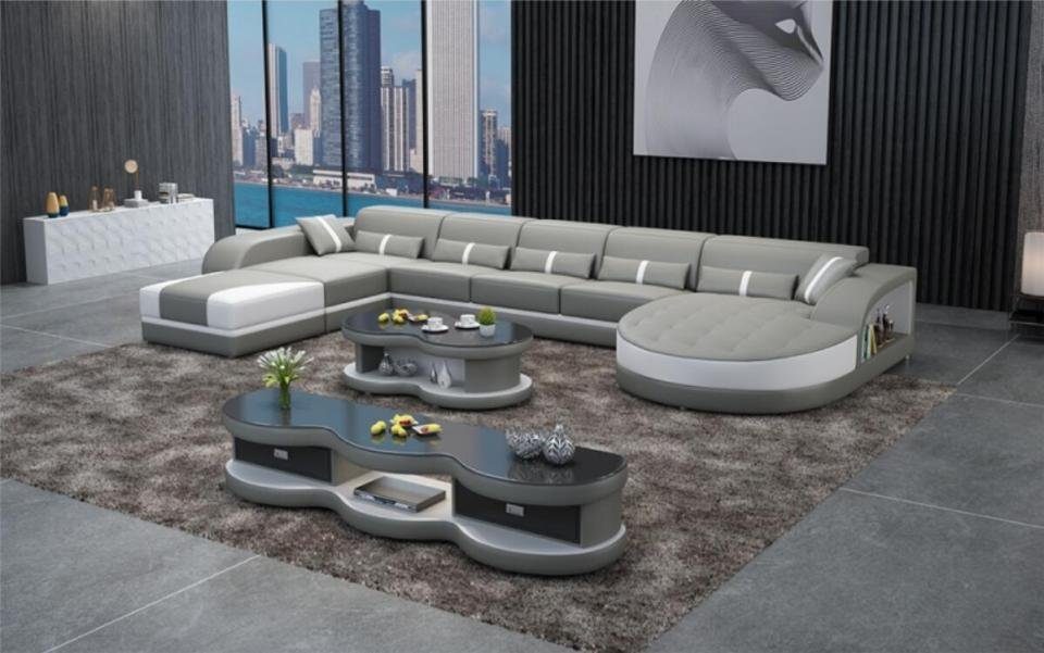 JVmoebel Ecksofa, Wohnlandschaft Design Polster Couch U Form Sofas Textil Luxus Klasse