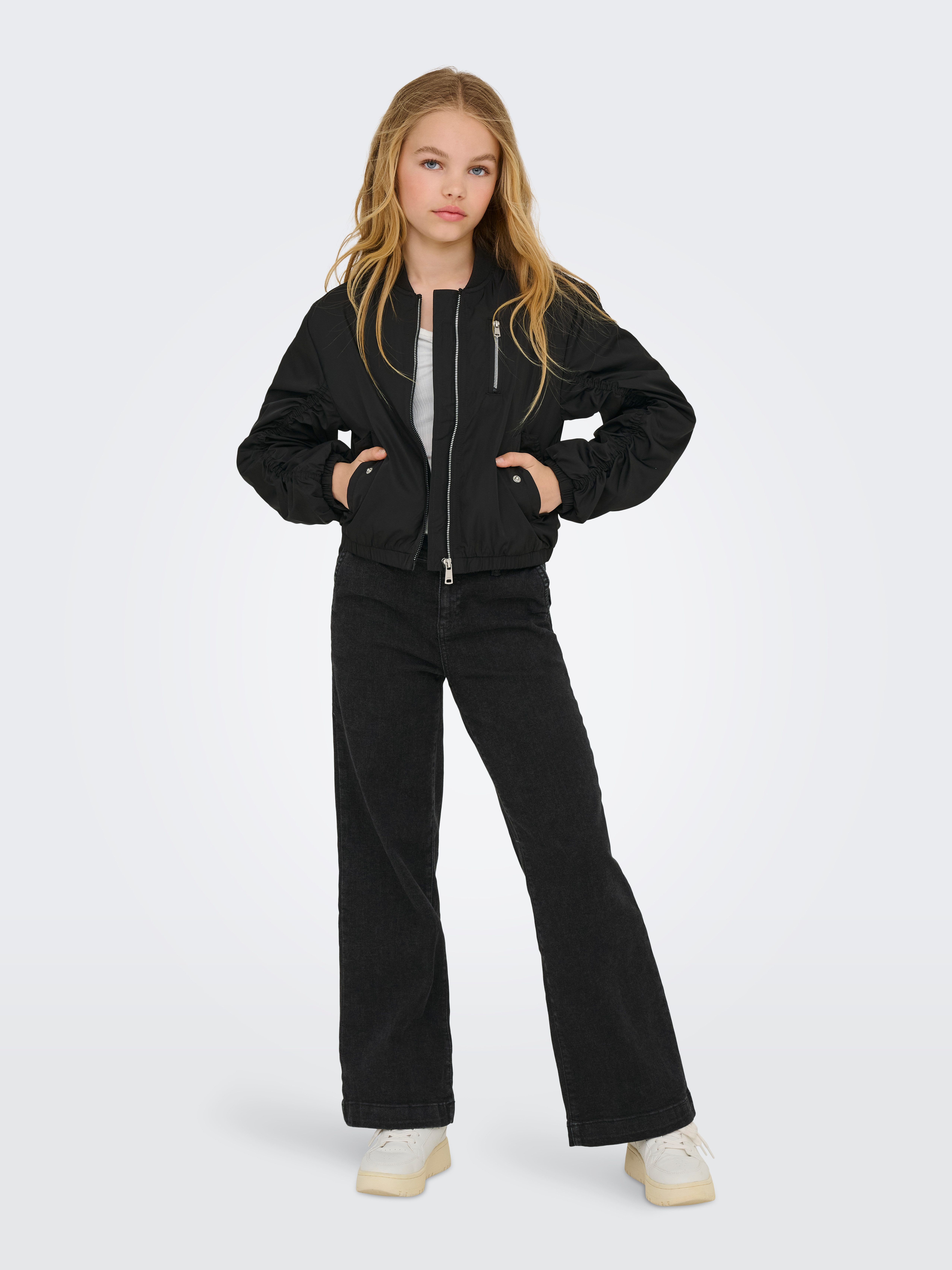 KIDS ONLY Bomberjacke KOGMINNA LIFE BOMBER CP OTW NOOS mit modischen Raffungen am Arm