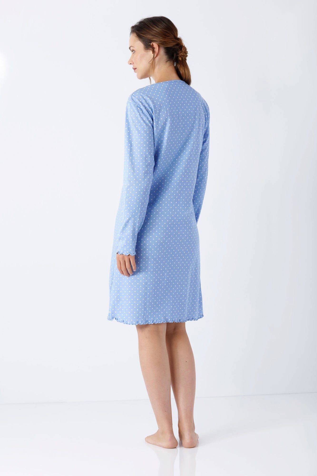 Hajo Nachthemd Damen Nachthemd 100 cm Premium Cotton