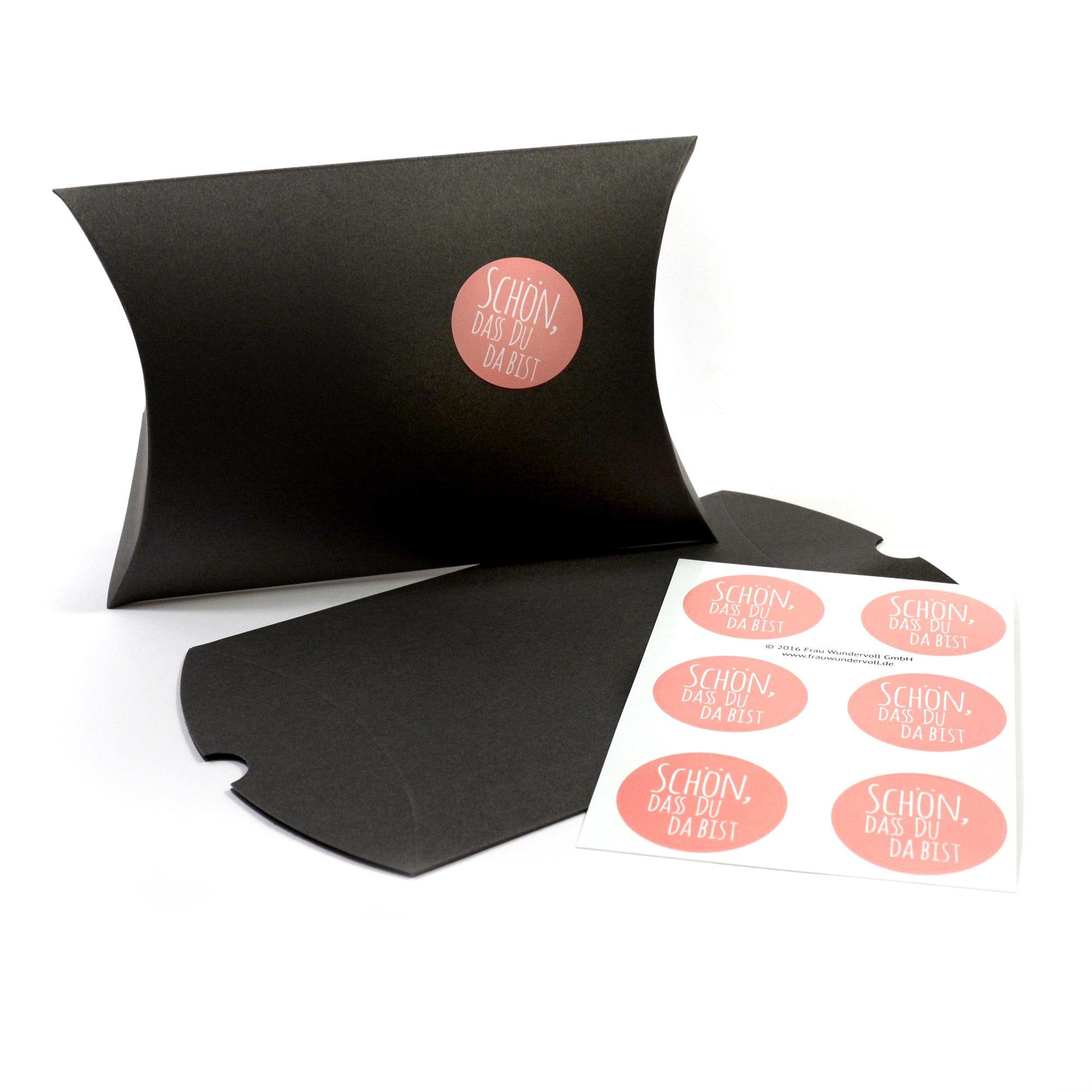 Papierdekoration Gastgeschenke,48 Verpackungen rosa graue für Kissenschachteln+48 48 Frau WUNDERVoll