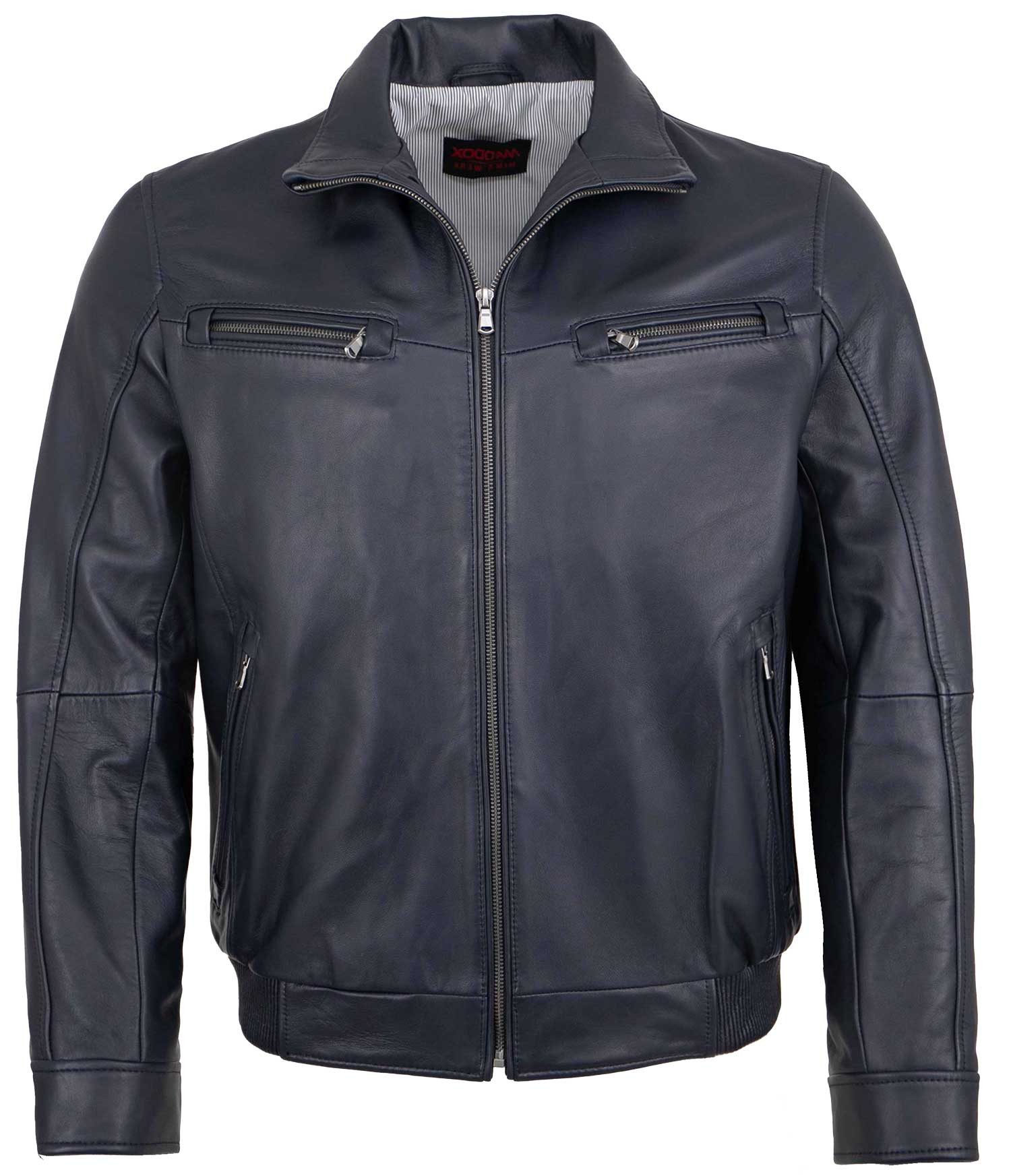 Maddox Lederjacke MAD46 MADDOX - Herren Lederjacke Blouson Lammnappa navy günstig online kaufen