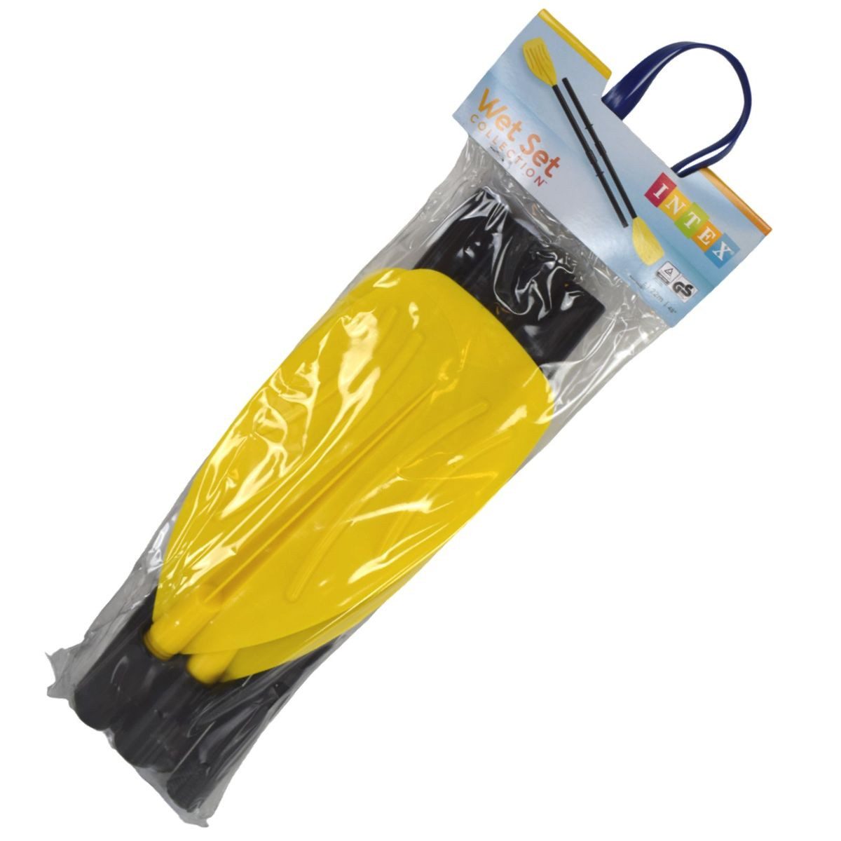 Intex Paddel Set für Schlauch- & Ruderboote (2Stk) ca. 122 cm in Gelb Schlauchbootpaddel, (8-St), kompakt verstaubar