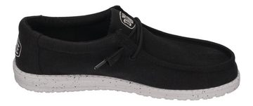 Hey Dude WALLY SLUB CANVAS Schnürschuh Black