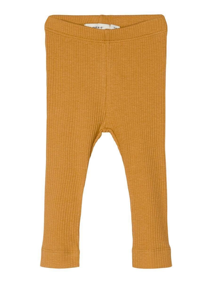 Name It Sweatpants Name It Baby Basic Leggings Bio-Baumwolle in Ripp (1-tlg) Spruce Yellow