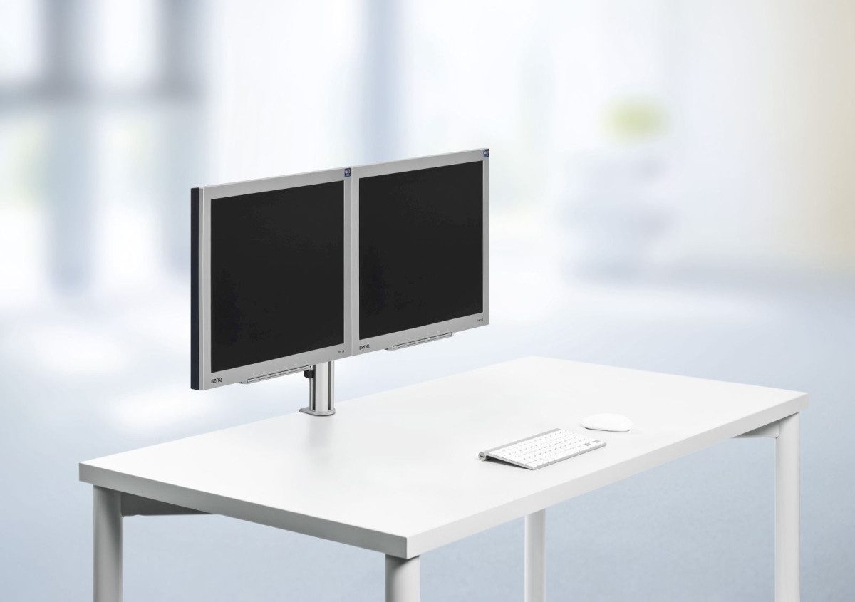 NOVUS Monitor-Halterung Monitorhalter TSS Duo Teleskop 400 silber
