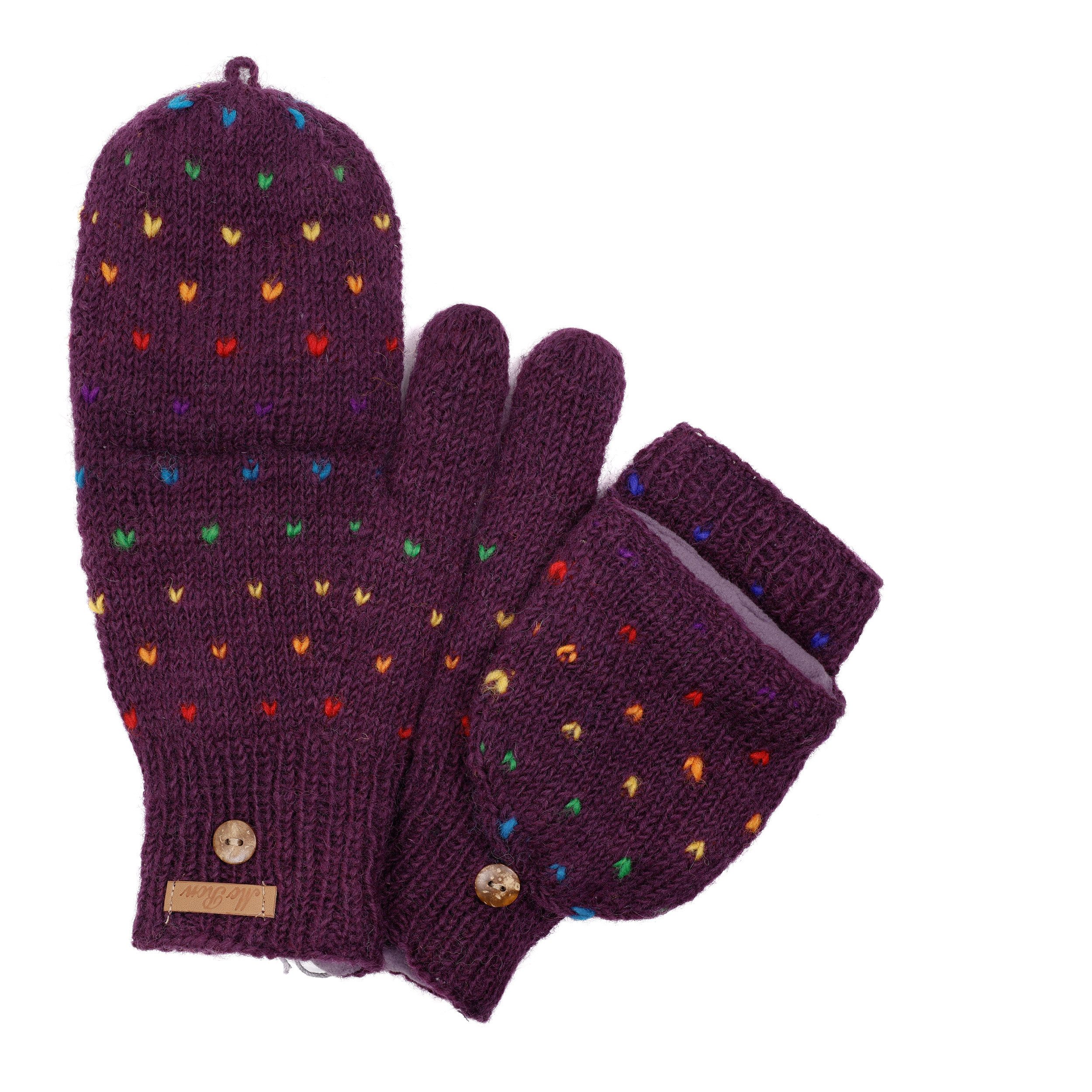 McRon Strickhandschuhe Klappfäustlinge, Klapphandschuhe Modell Naomi günstig online kaufen