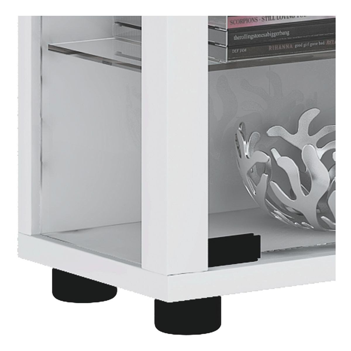 VCM Glasvitrine Lumo Mini rechteckig, mit Glastüren und 8 Fachböden