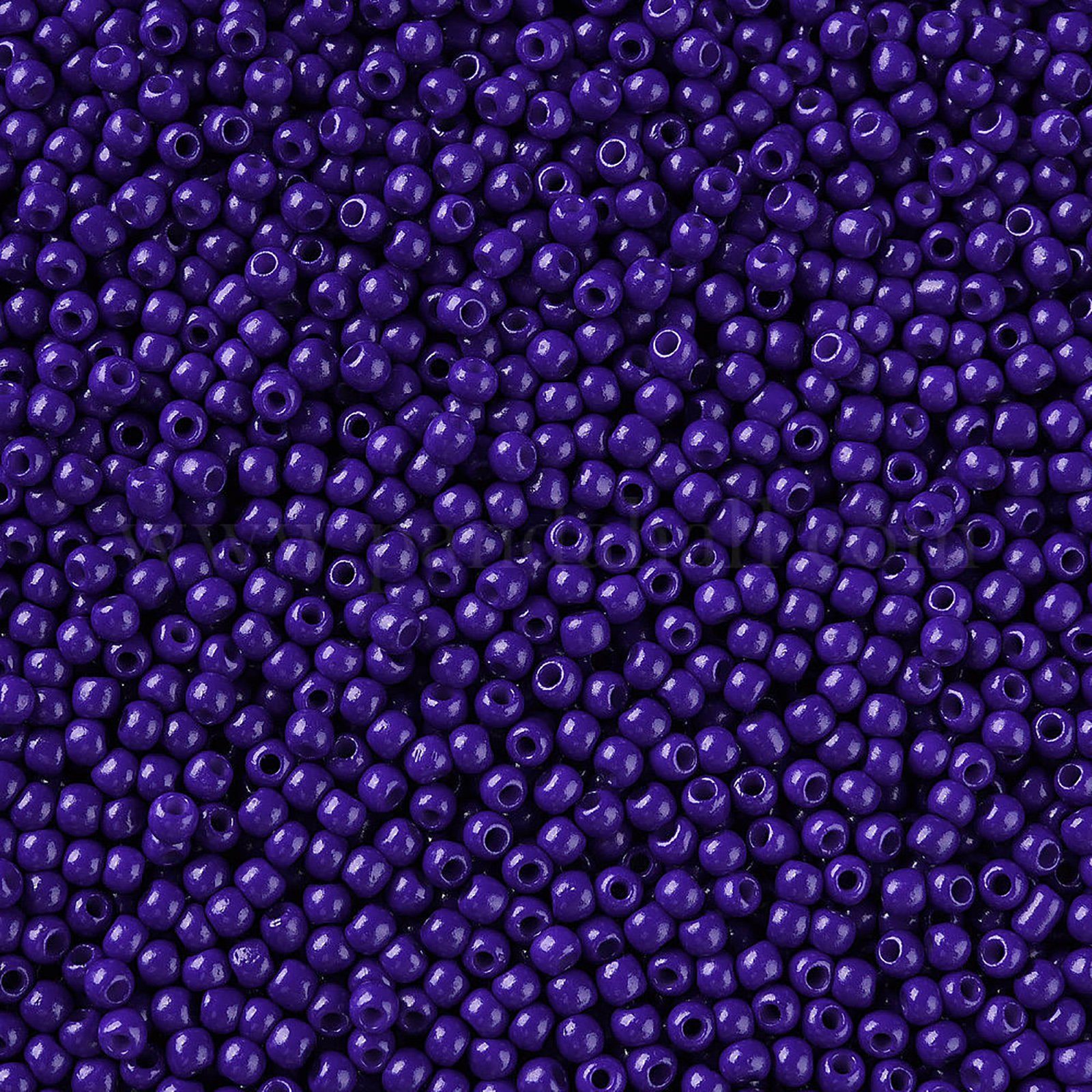maDDma Bastelperlen 50g Rocailles Glasperlen ca. 2,3x1,5mm 1mm Bohrung Perlen Schmuck, blauviolett