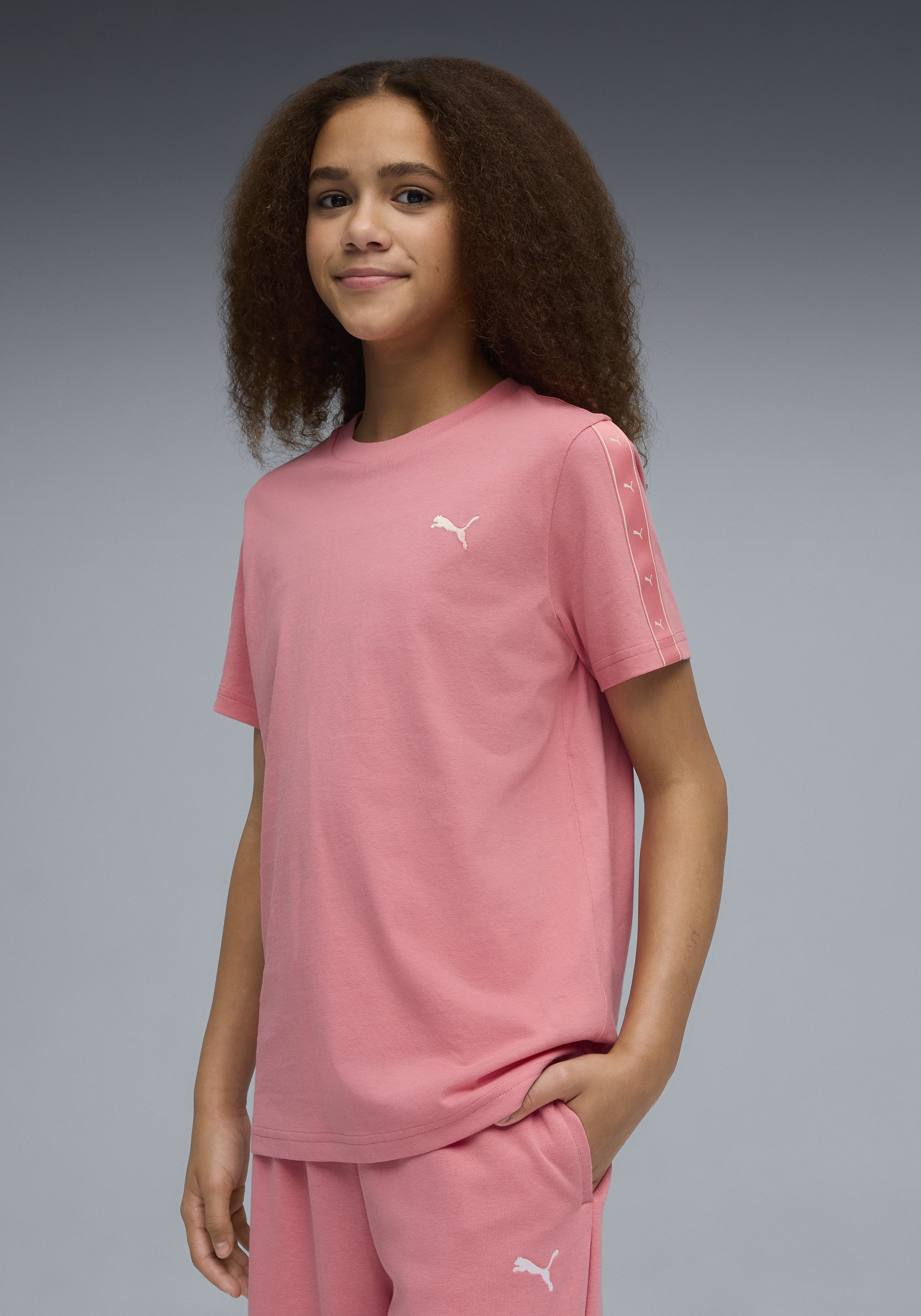PUMA T-Shirt ESS TAPE TEE G Regular Fit, Kurzarm, für vielseitige Aktivitäten, aus Baumwolle