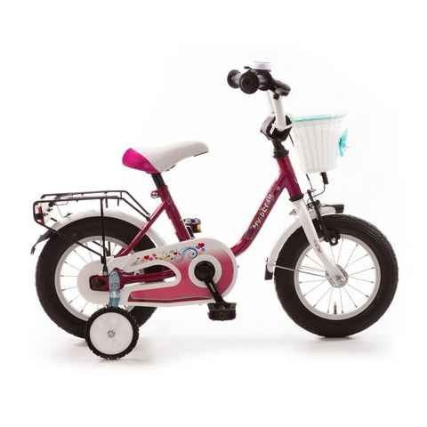 Bachtenkirch Kinderfahrrad My Dream 12 Zoll Fahrrad für Kinder ab 3 Jahre, Rücktrittbremse, Stützräder