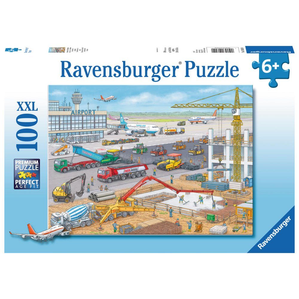 Ravensburger Puzzle Baustelle Am Flughafen, 100 Puzzleteile