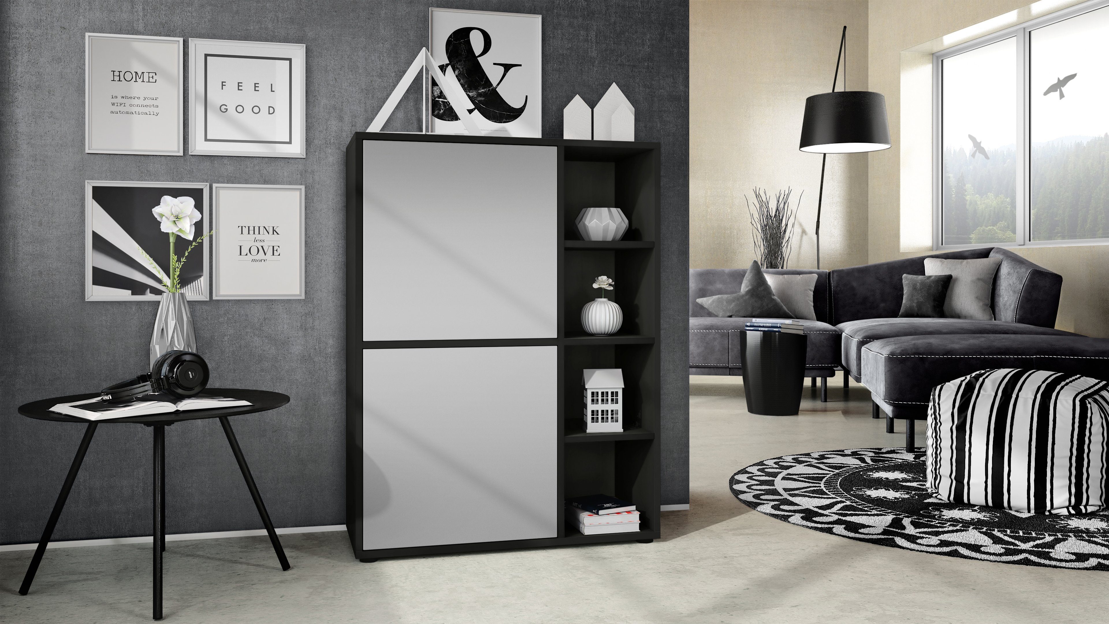 Vladon Highboard Cuba (Anrichte, mit 2 günstig online kaufen