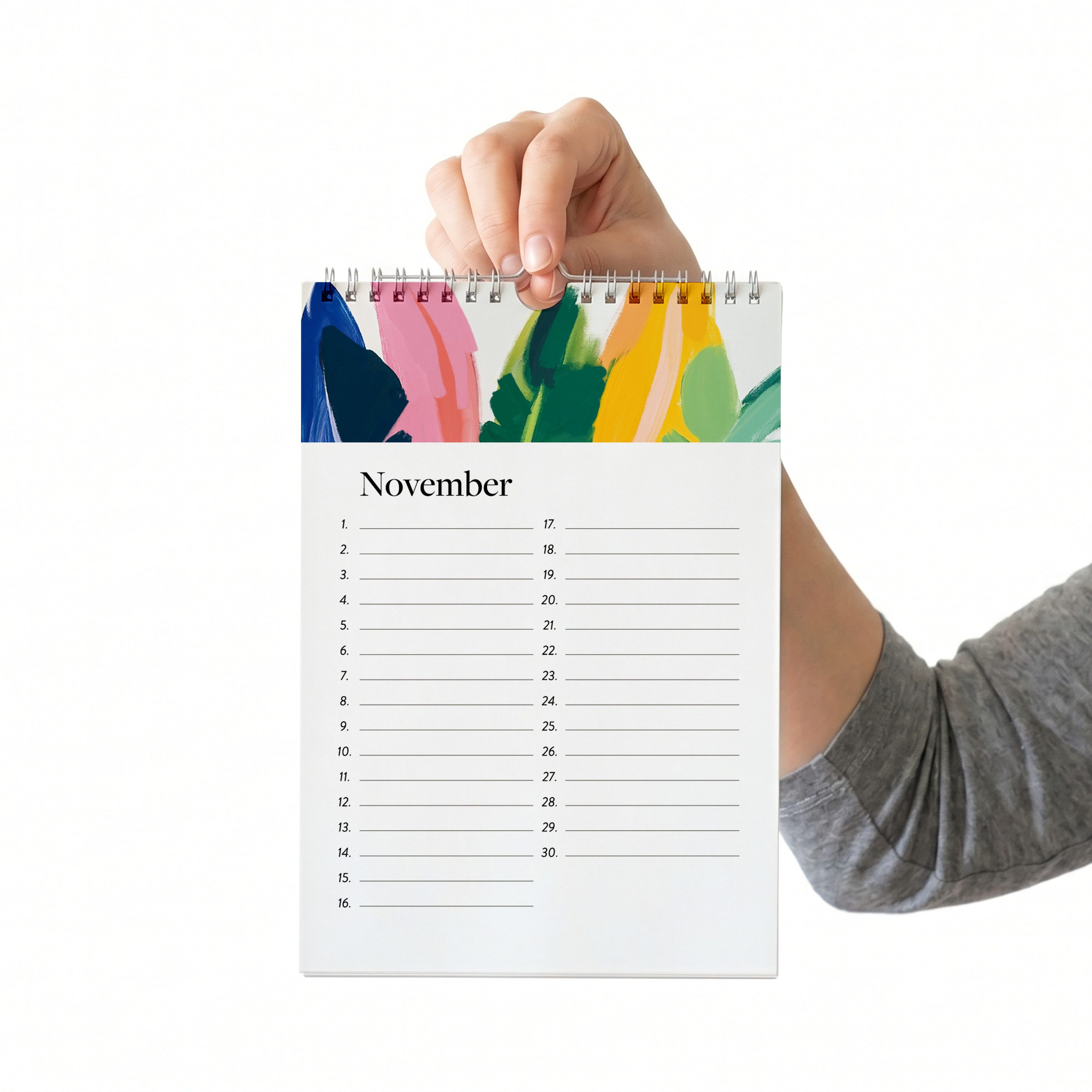 heaven+paper Familienkalender Geburtstagskalender DIN A5 FLORA immerwährend, Hergestellt in Deutschland