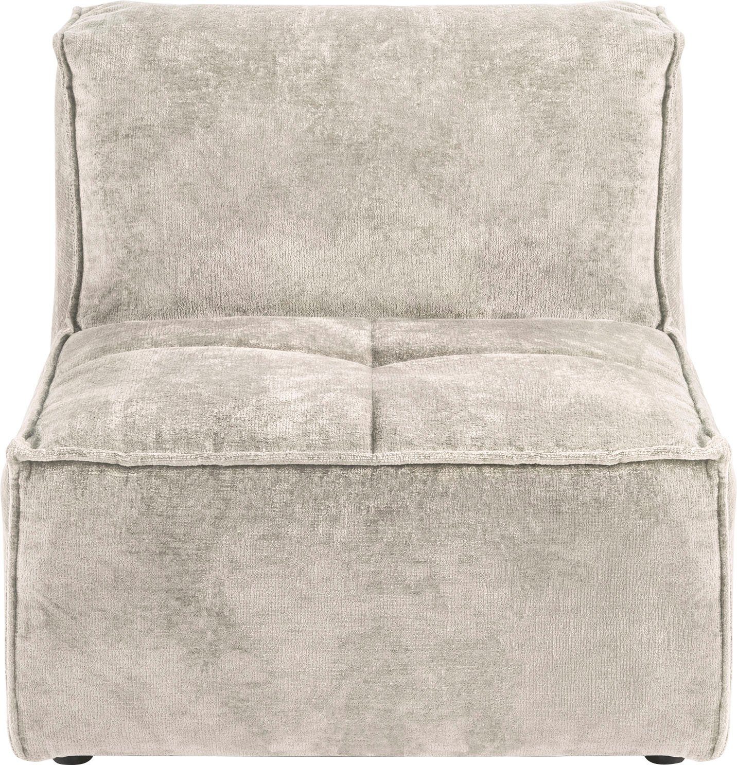RAUM.ID Sofa-Mittelelement separat Modul Zusammenstellung Monolid (1 für St), verwendbar, als individuelle oder beige