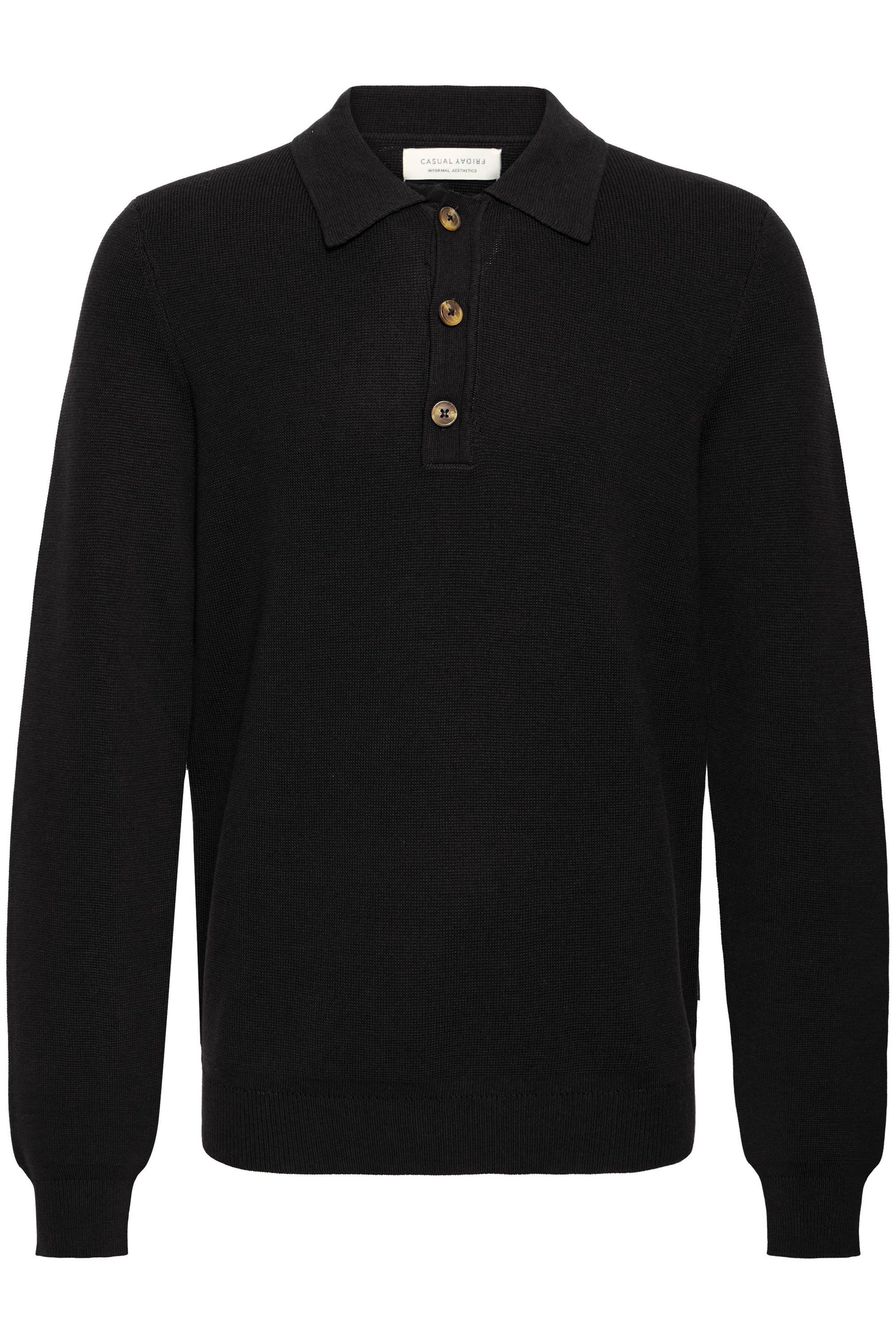 Casual Friday Strickpullover CFAbel Modischer Feinstrickpullover mit Polo-K günstig online kaufen