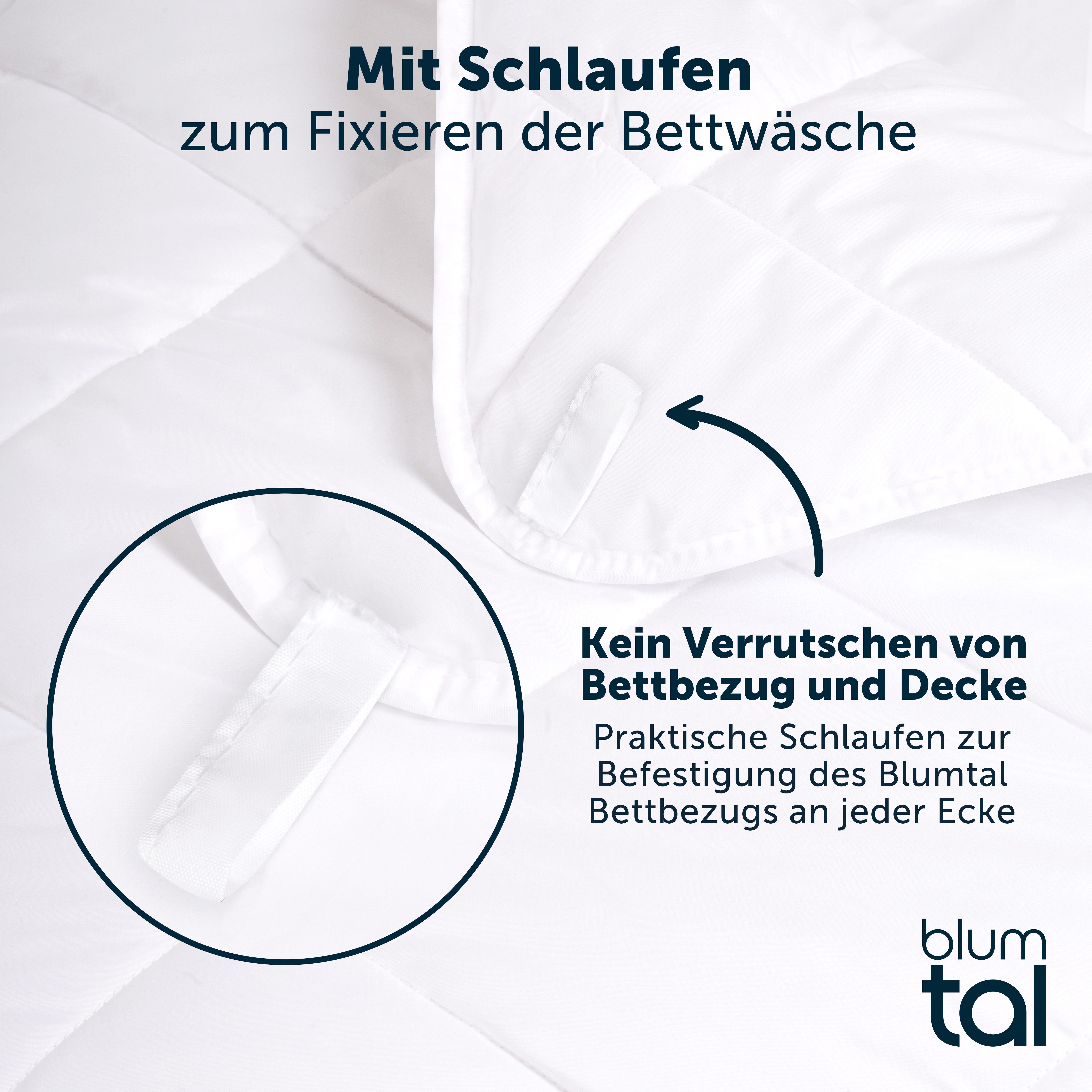 Blumtal Kunstfaserbettdecke zertifizierte Steppbettdecke - Winterdecke, Wärmeklassen: Sommer, 4 Jahreszeiten, Ganzjahresdecke, Winter – Bild 2 von 5