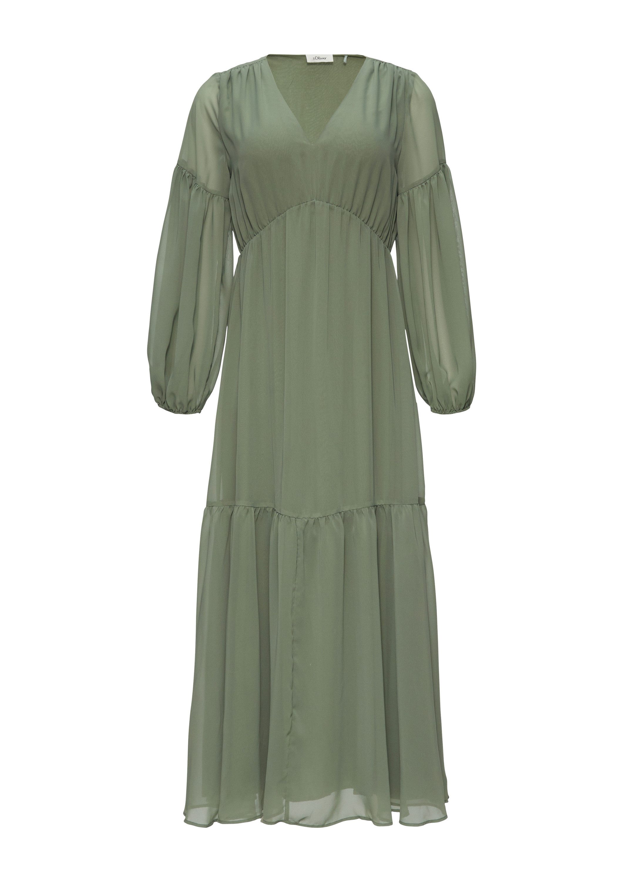 s.Oliver Maxikleid Kleid Langes Chiffonkleid im günstig online kaufen