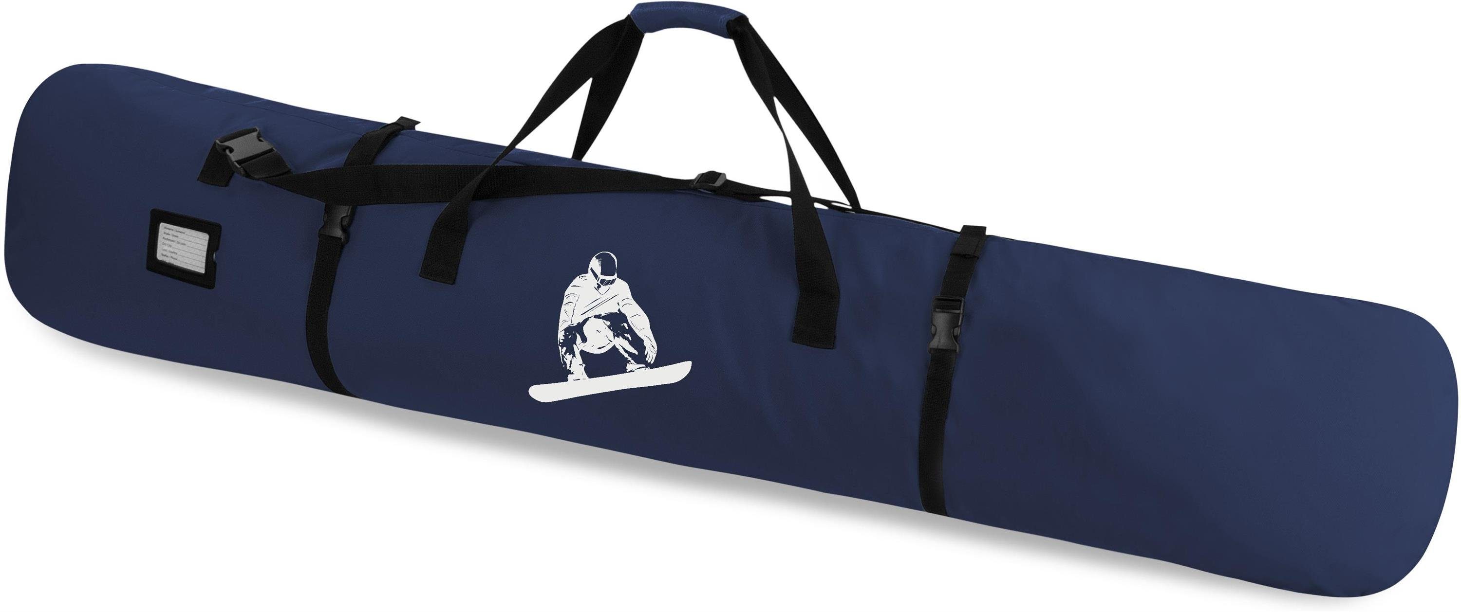 normani Sporttasche Snowboardtasche Alpine Run 166, Snowboard Bag Snowboad-Rucksack mit gepolstertem Schultertragegurt und Tragegriff Navy