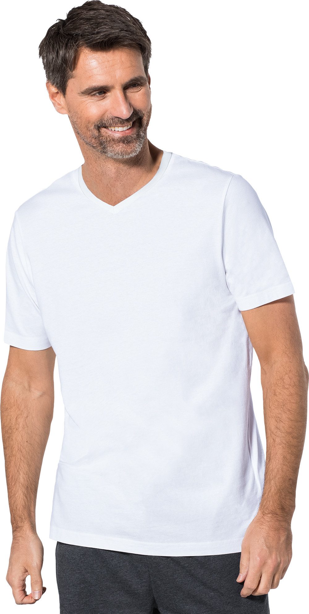 Otto Kern T-Shirt (5er-Pack) Kurzarmshirt aus hochwertiger, reiner Baumwolle