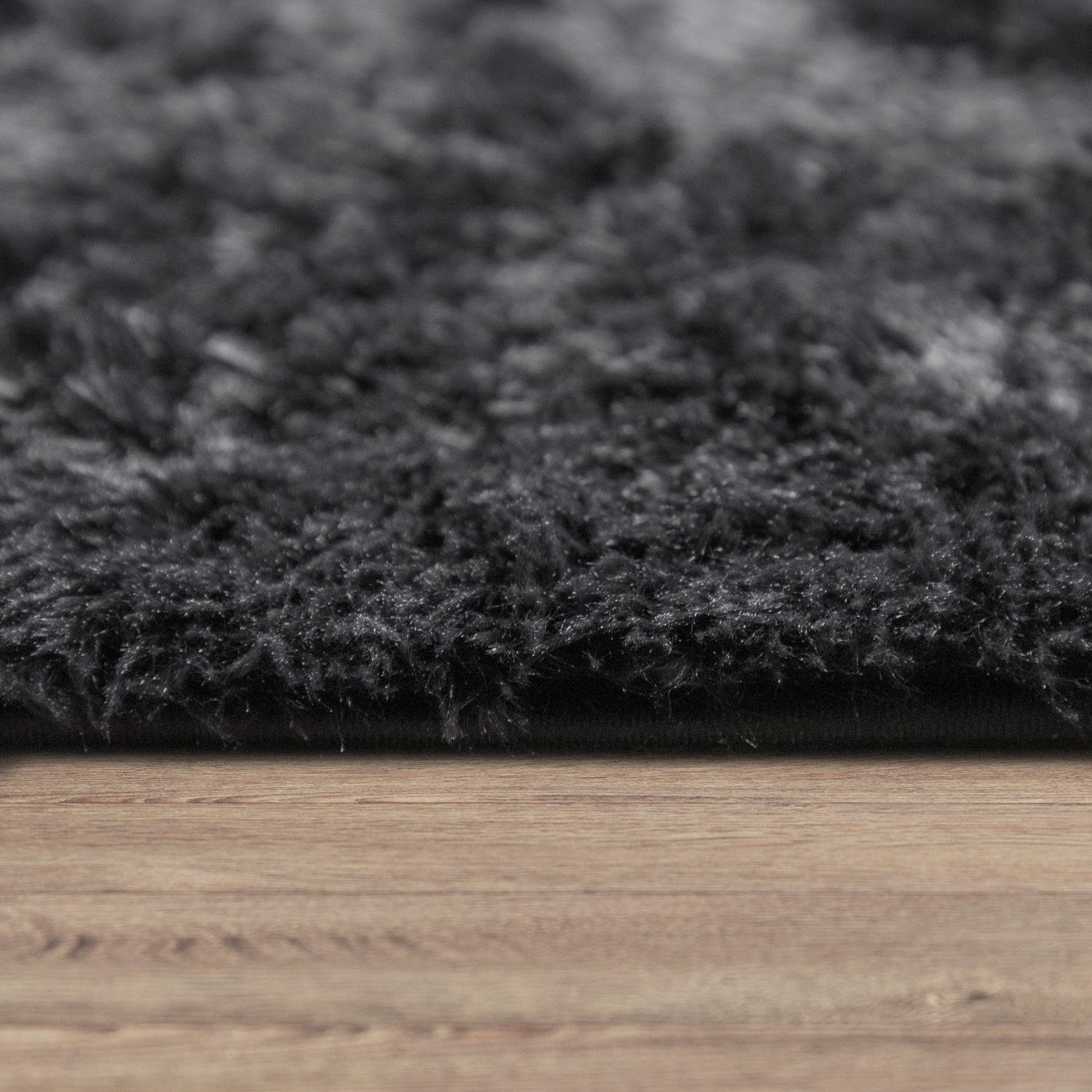 Paco Home Hochflor-Teppich Silky 591, rund, Höhe: 37 mm, Uni Farben, besonders weich und kuschelig