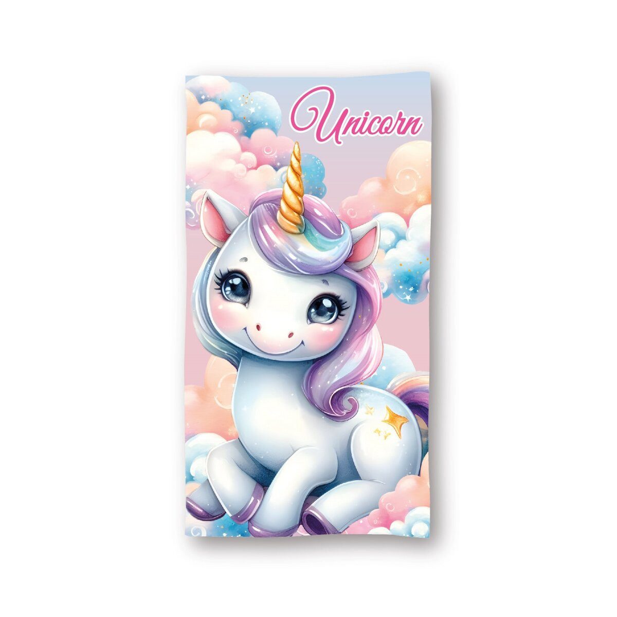 einhorn Badetücher Einhorn Starlight Badetuch Strandtuch 70x140cm, 100% Polyester (1-St)