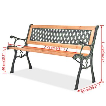 DOTMALL Gartenbank 122 cm (Stück, 1-St., 1 Gartenbank), Sitzbank Holz