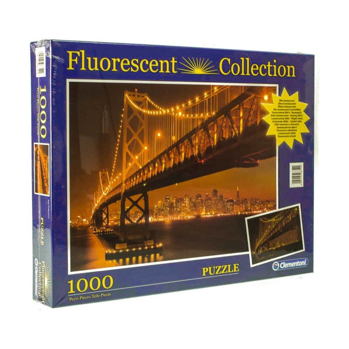 Clementoni® Puzzle High Quality Collection San Francisco, 1000 Puzzleteile, floureszierend