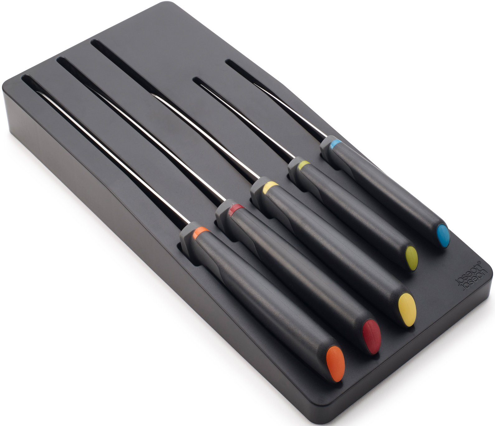 Joseph Joseph Messer-Set Elevate (Set, 6-tlg), japanisches Edelstahl, Schubladeneinlage