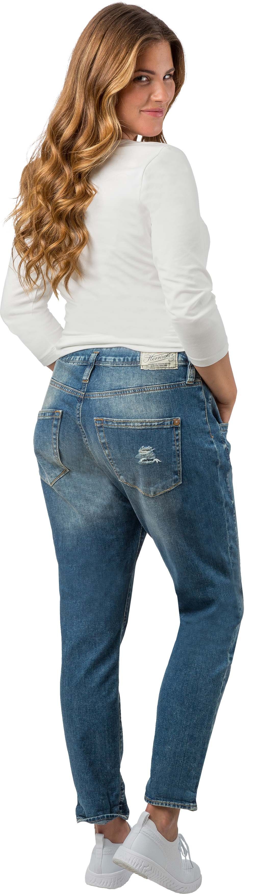 Herrlicher aus Organic Shyra Cashmere Denim Boyfriend-Jeans cropped