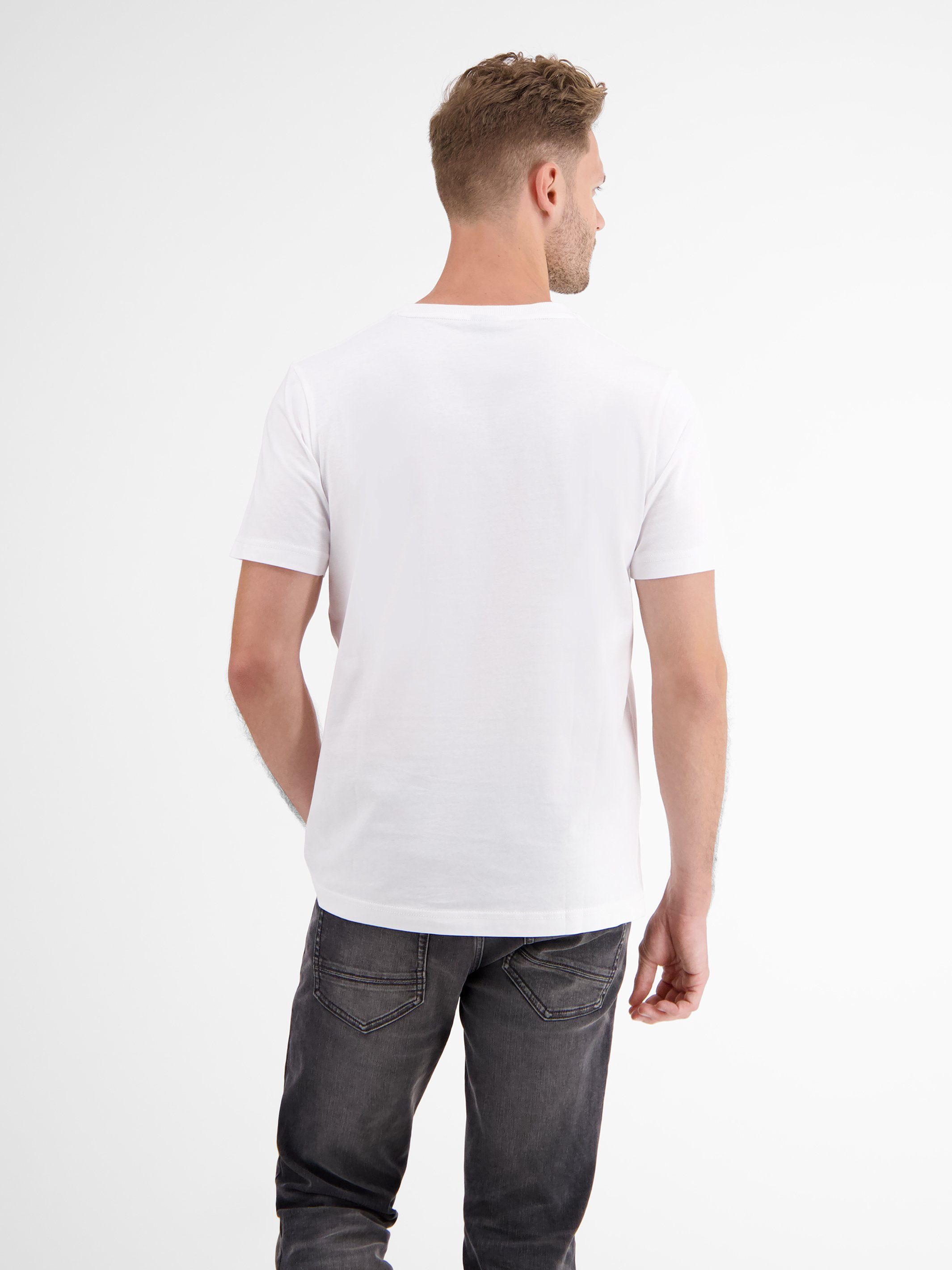 Logoprint T-Shirt LERROS T-Shirt, WHITE LERROS