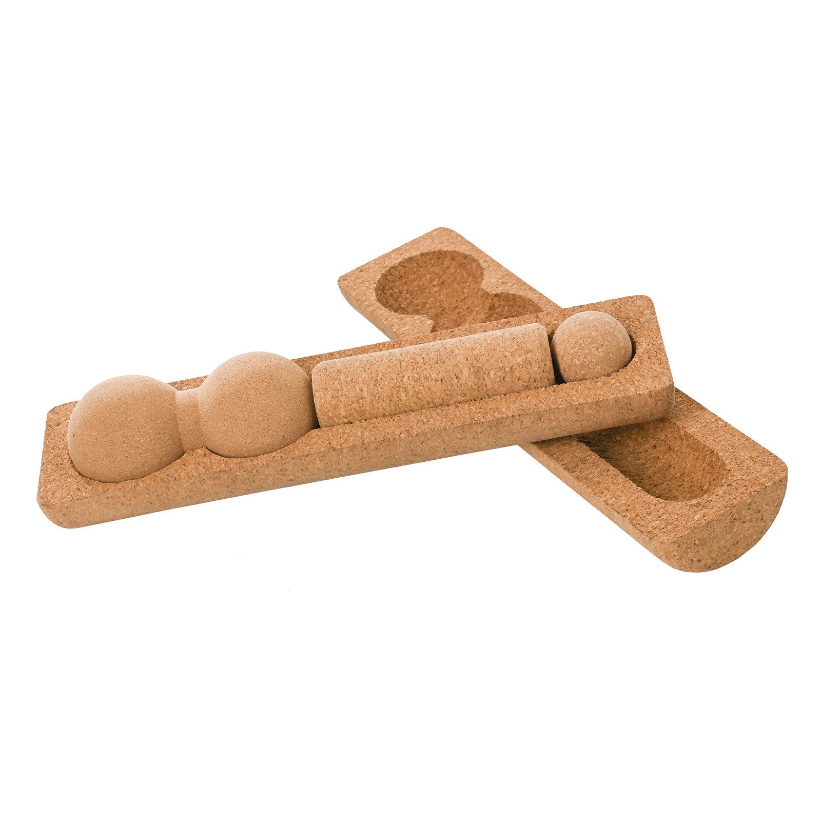 Balanceboard F2 Balance Board Zubehör Kork Multi Roll Set Korkrollen und Bälle Nat