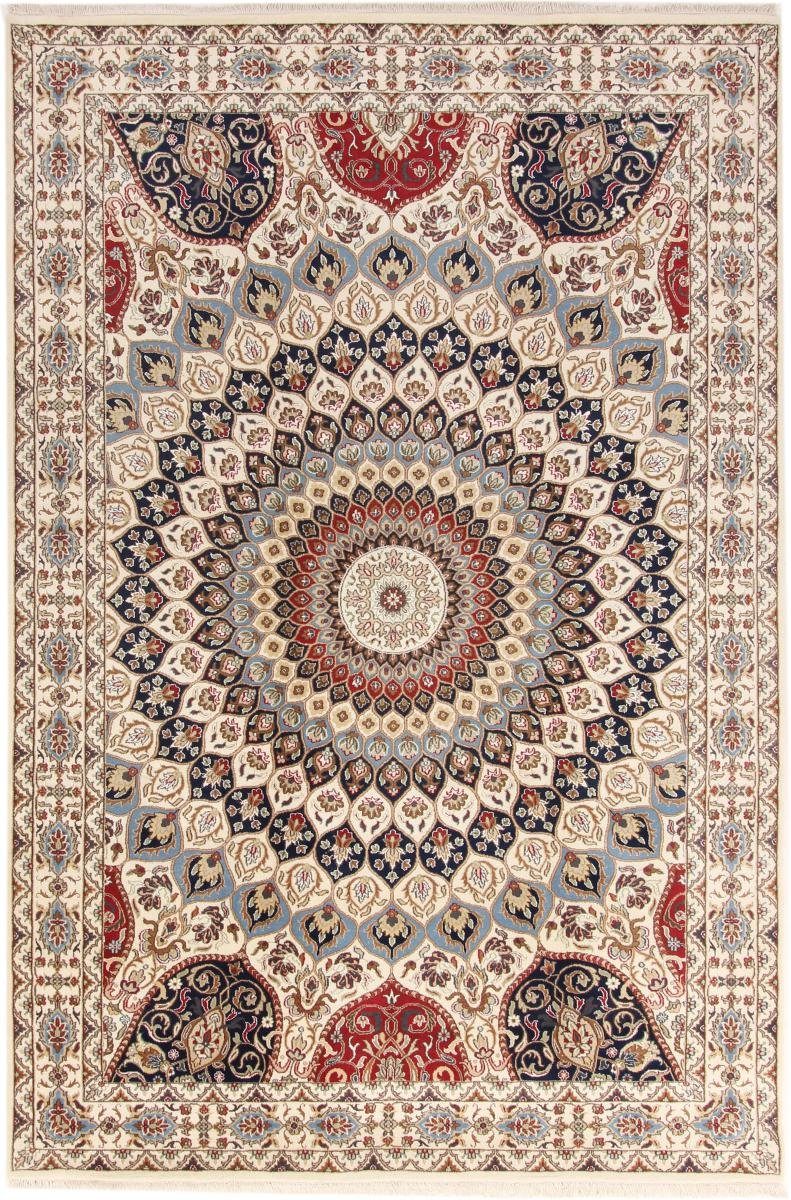 Orientteppich Indo Nain 198x300 Handgeknüpfter Orientteppich, Nain Trading, rechteckig, Höhe: 12 mm
