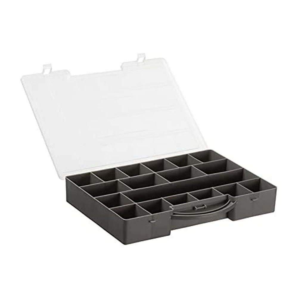 Plast Team Werkzeugkoffer plast team Sortimentskasten HOBBY BOX LARGE, grau | Werkzeugkoffer