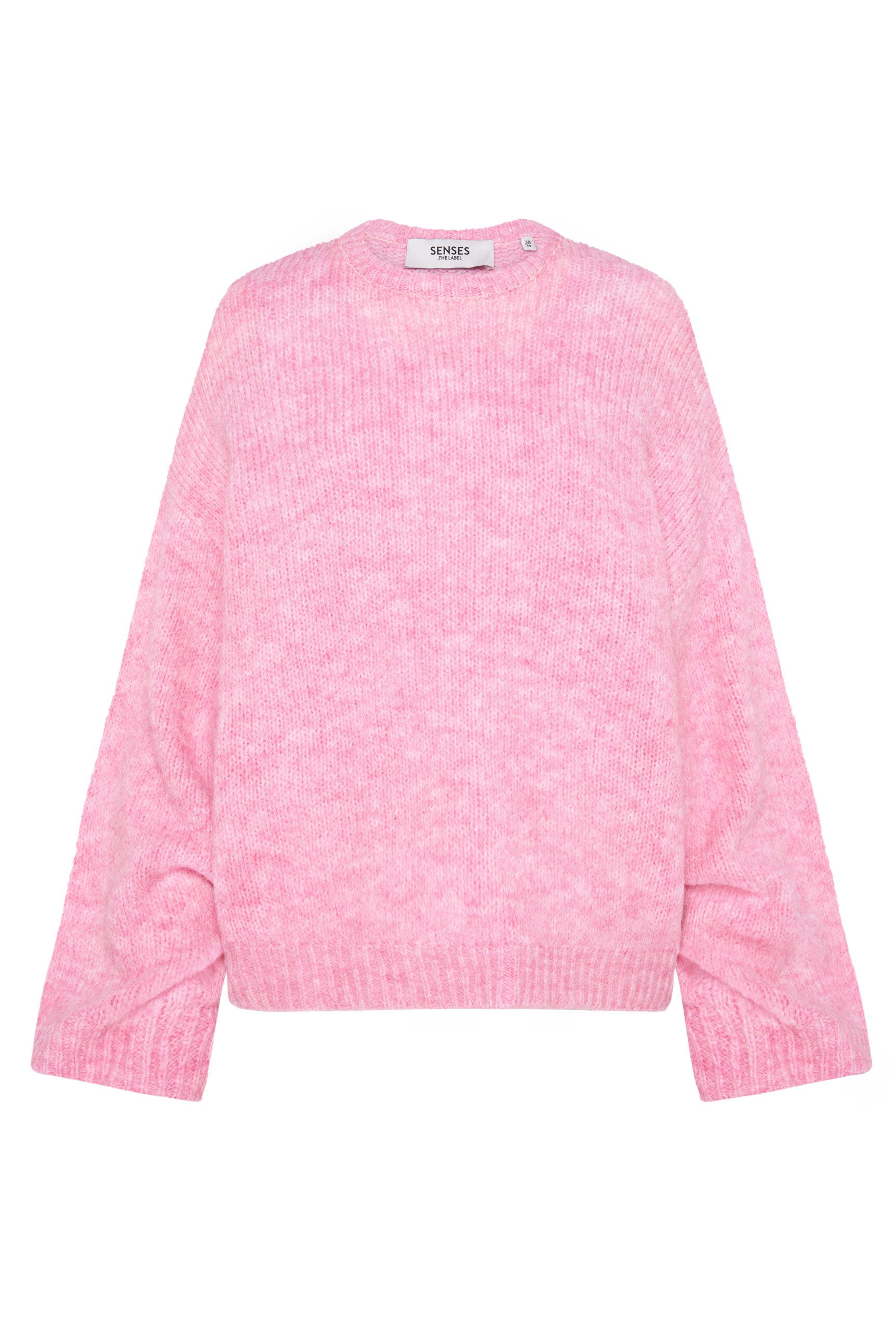 SENSES.THE LABEL Rundhalspullover mit weiten Ärmeln günstig online kaufen