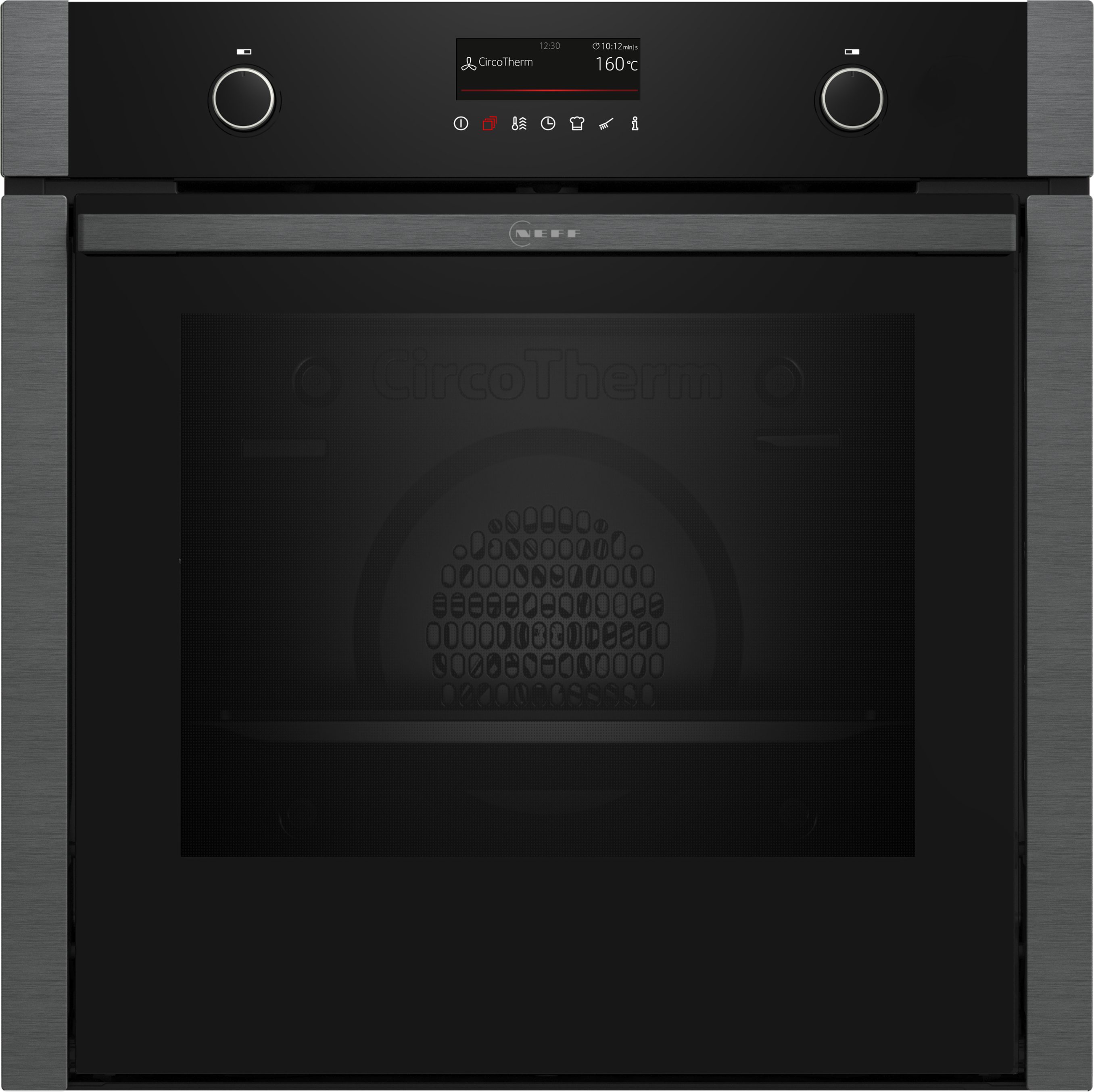 NEFF Pyrolyse Backofen N 50 B6ACP7AG3, mit Teleskopauszug nachrüstbar, Pyrolyse-Selbstreinigung, AirFry-Funktion