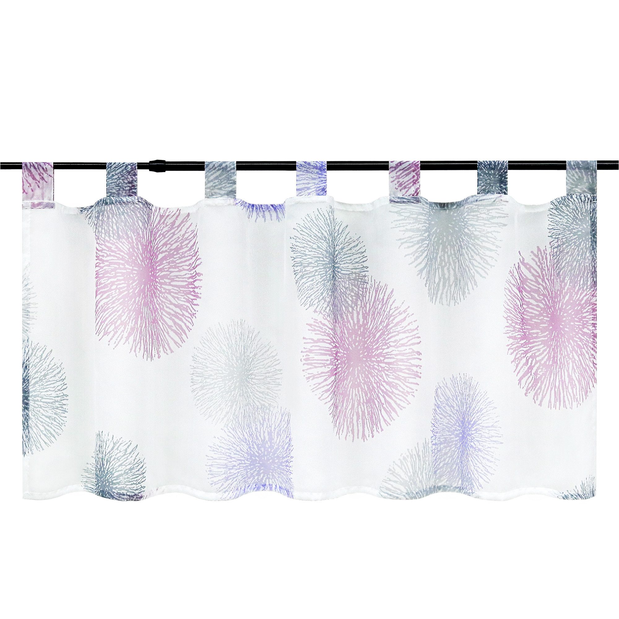 Joyswahl Scheibengardine, Schlaufen, Frischer Stil, mit Feuerwerk