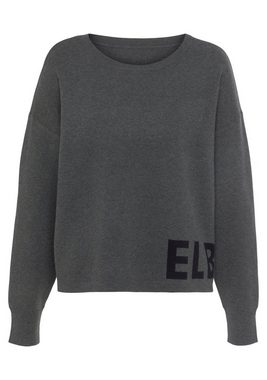 Elbsand Strickpullover -Loungesweatshirt mit eingestricktem Logo