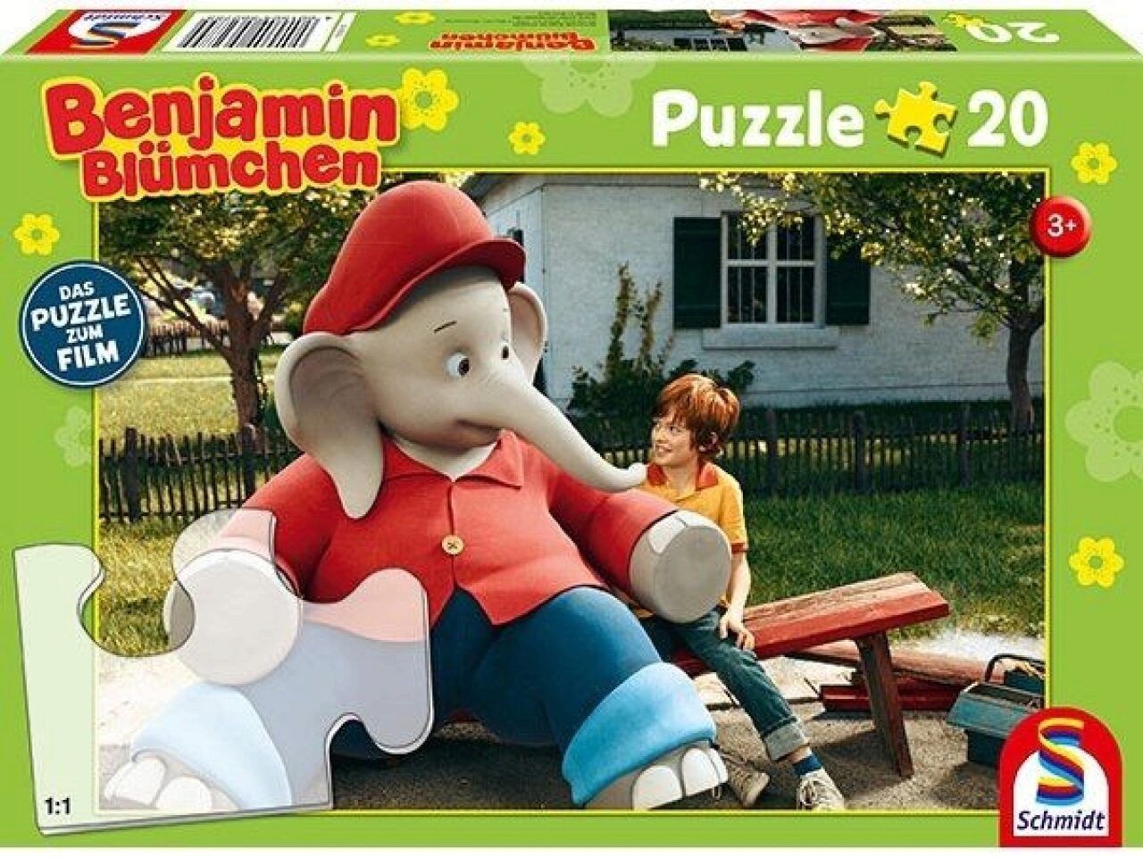 Schmidt Spiele Puzzle Benjamin Blümchen Puzzle - Ferien im Zoo (20 Teile) - Perfekt für klei, Puzzleteile