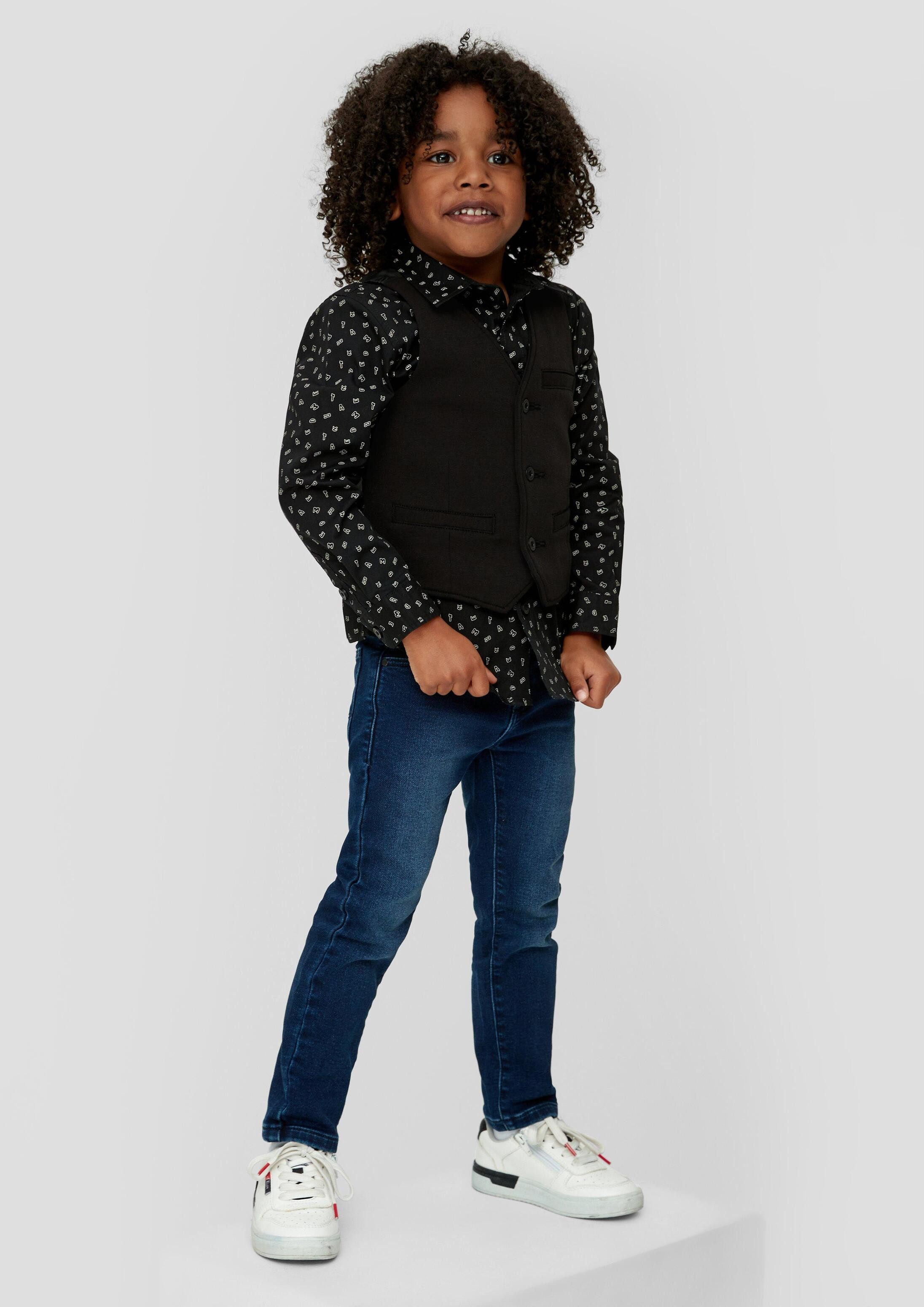 s.Oliver Funktionsweste Indoor-Weste Festliche Weste aus Jersey