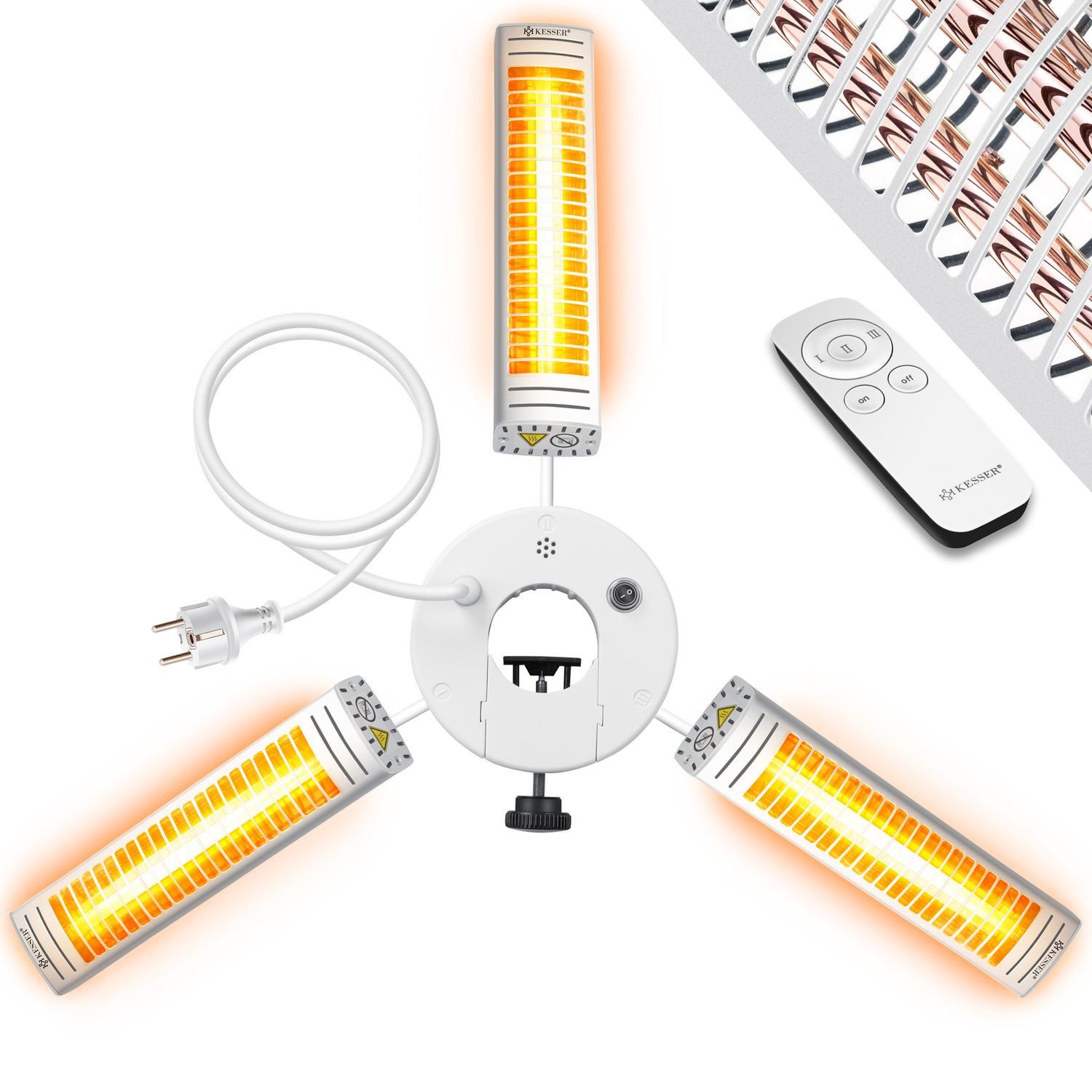 KESSER Heizstrahler, 3000 W, Heizstrahler Infrarot 3000W für Terrasse Gastr günstig online kaufen