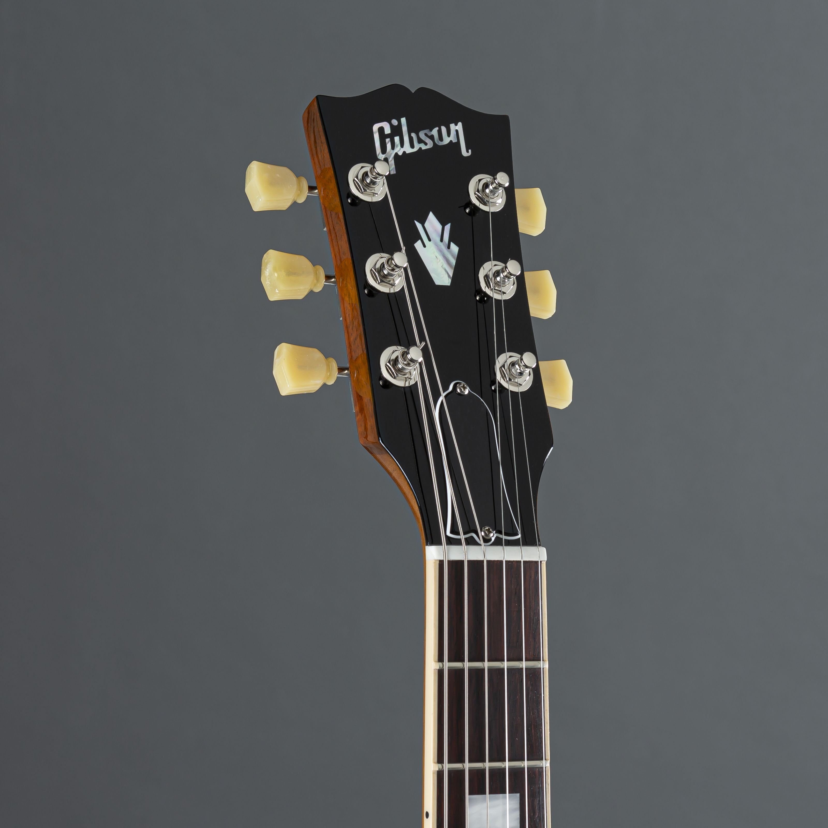 - Spielzeug-Musikinstrument, Halbakustik Antique Gibson Figured Natural Gitarre ES-335