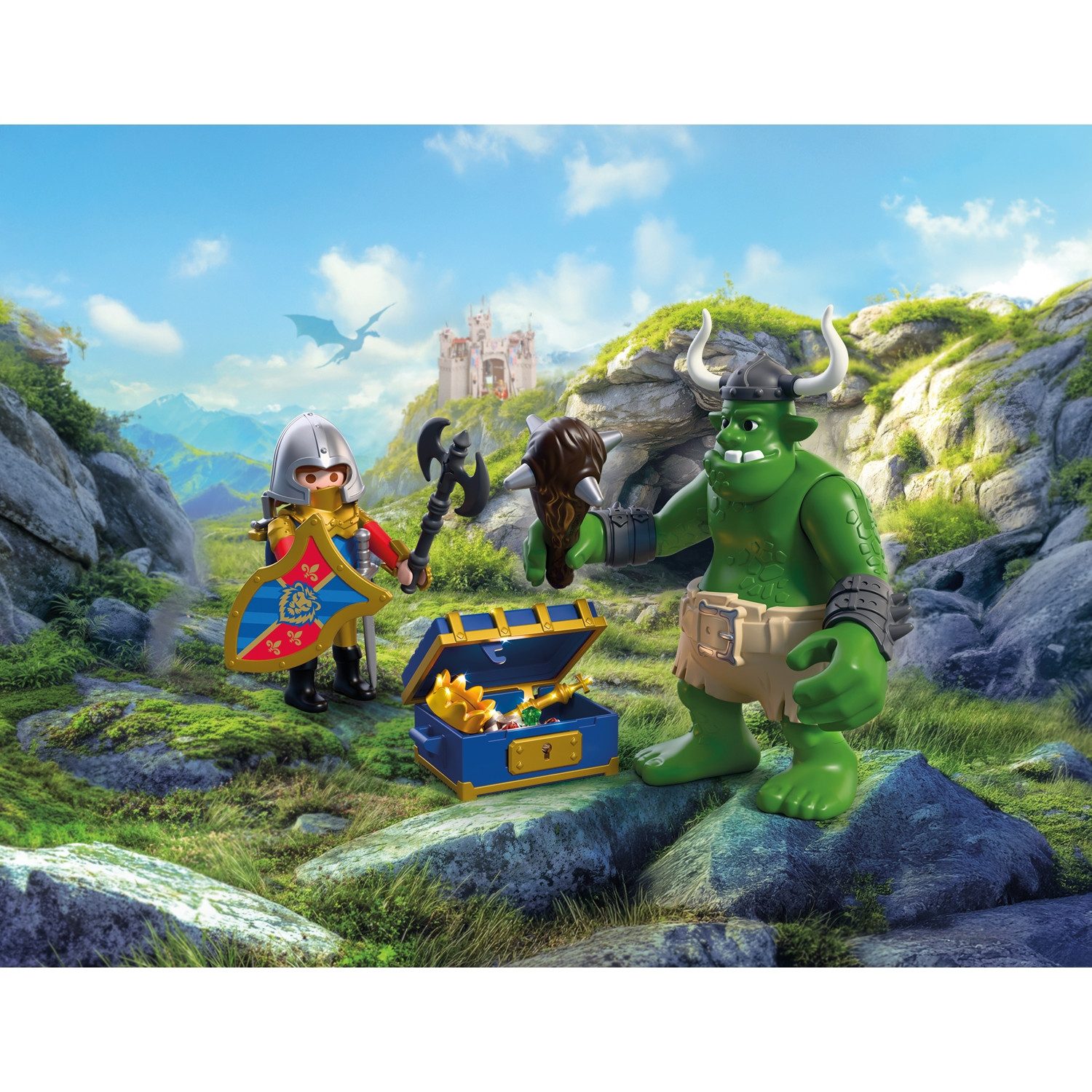 Playmobil® 72116 Knights Troll mit Löwenritterschatz Konstruktions-Spielset – Bild 2 von 4
