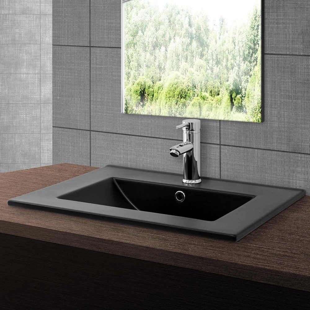 LuxeBath Waschbecken Aufsatzwaschbecken aus Keramik für günstig online kaufen