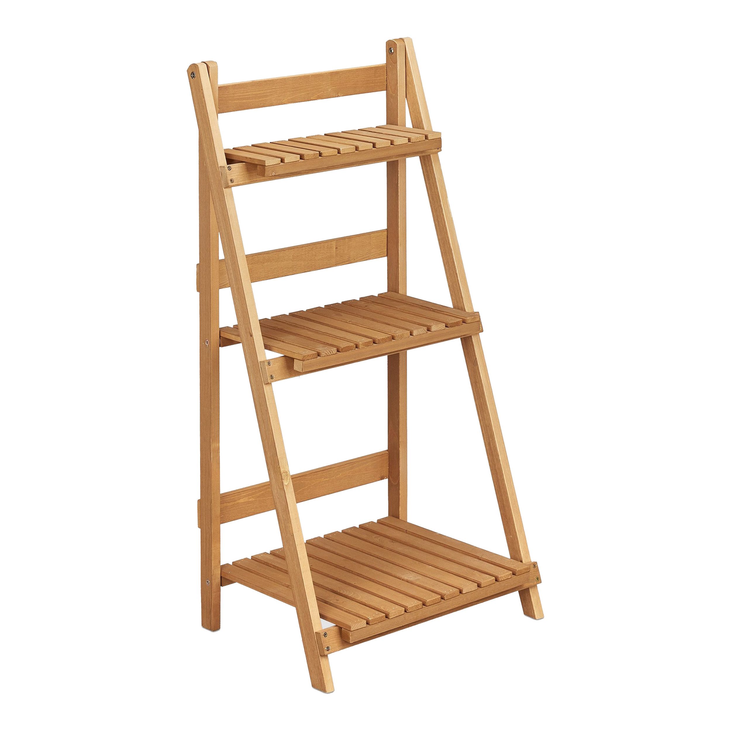 TOPCENT Pflanzentreppe Blumentreppe Leiterregal aus Holz günstig online kaufen