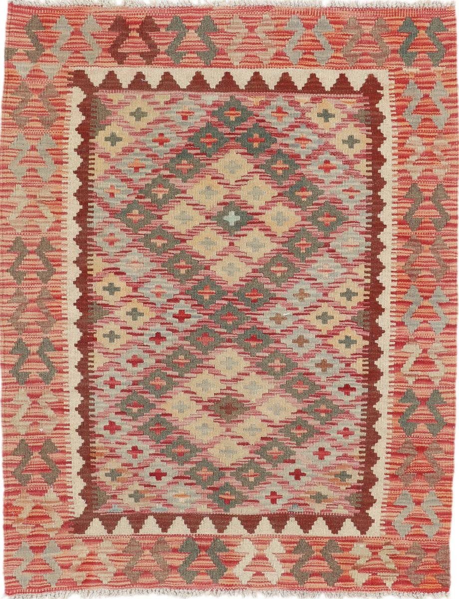 Orientteppich Kelim Afghan Heritage 90x115 Handgewebter Moderner Orientteppich, Nain Trading, rechteckig, Höhe: 3 mm