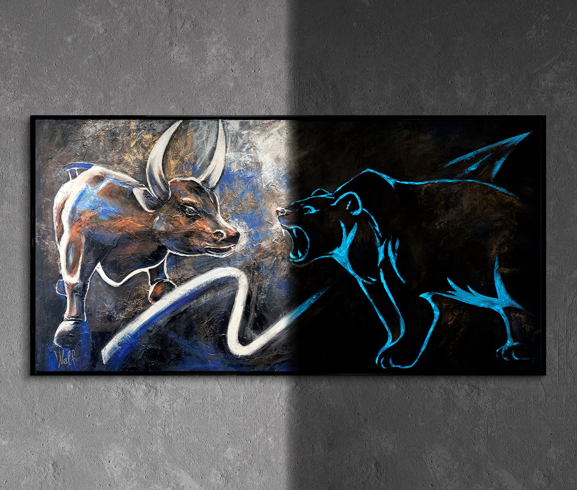YEESAM ART Malen Nach Zahlen – Prairie Bull, 40x50 Cm, Mit Leinwand & Acrylfarben