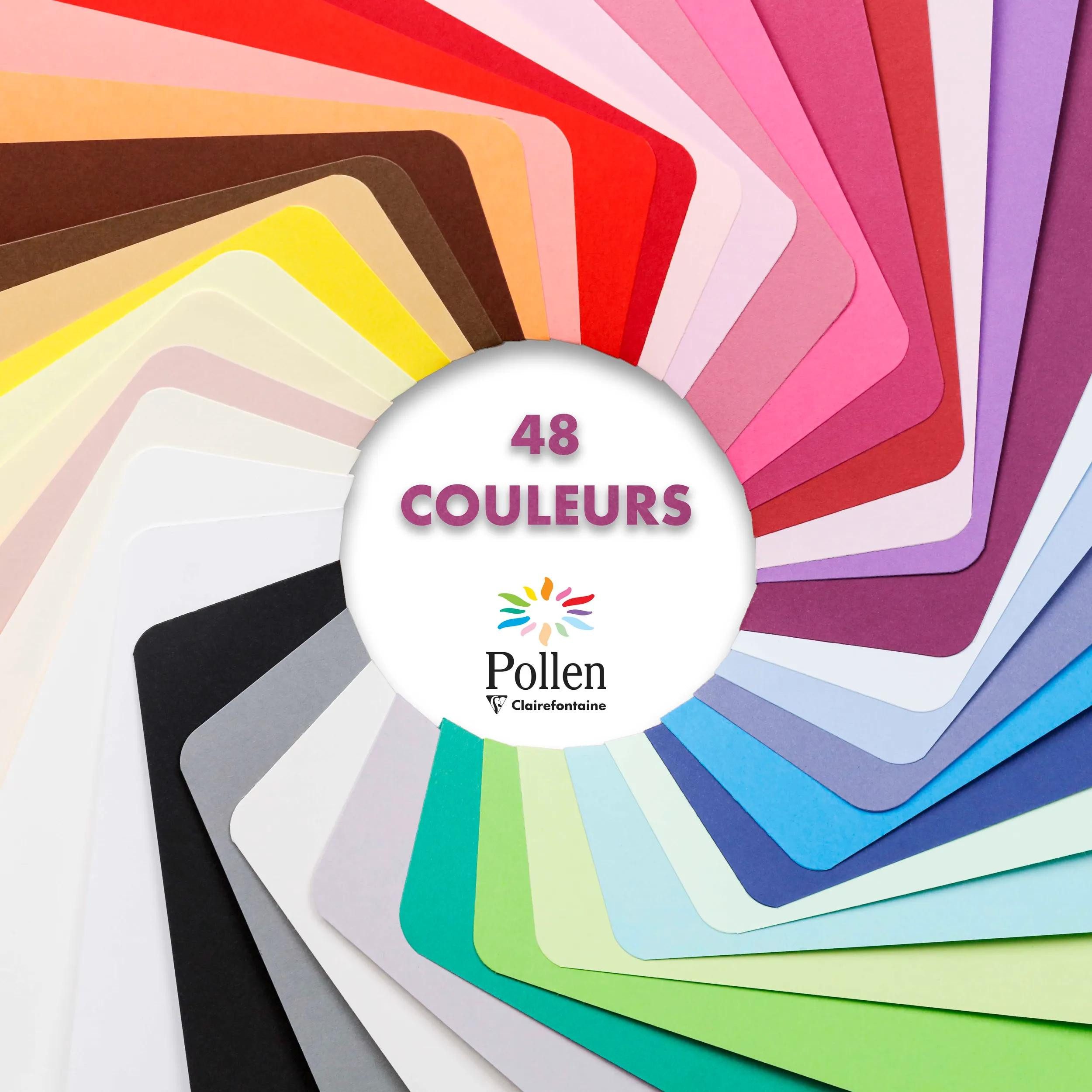 CLAIREFONTAINE Briefumschlag 10x Packung mit 25 Blatt A4 210x297 210g/m2 - Perlgrau 24268C, Bogen